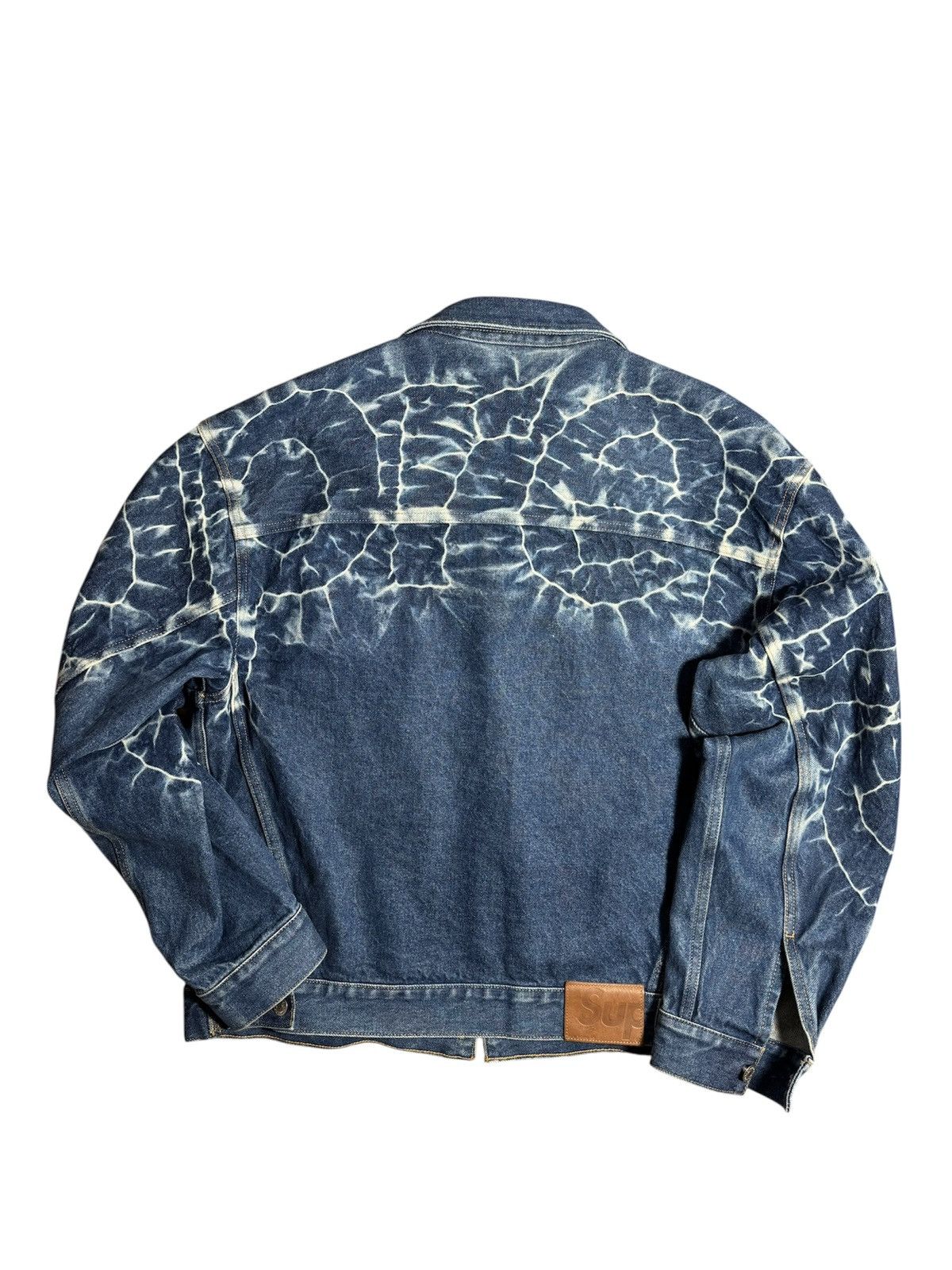 Supreme SS23 Supreme Shibori Denim Trucker Jacket Size US L / EU 52-54 / 3 - 2 Thumbnail