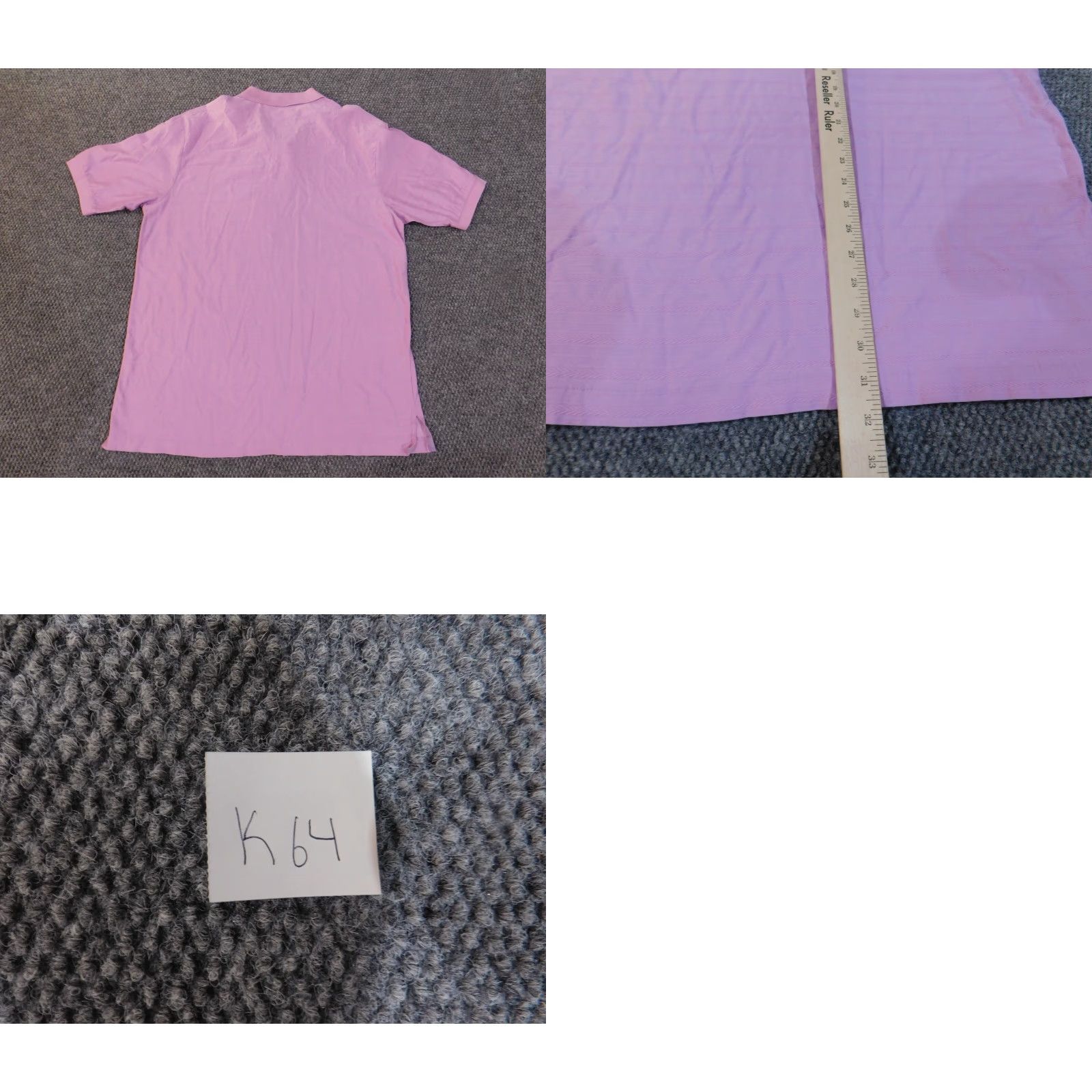 Ralph Lauren Ralph Lauren Polo Shirt Mens Large Purple Pony Logo Classic Cotton Knit Short Sleeve Polo Collared Casual All Seasons Golf Size US L / EU 52-54 / 3 - 8 Thumbnail