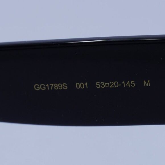 Gucci Gucci GG1789S 001 Sunglasses Black Square Frame, Grey Lenses Size ONE SIZE - 6 Thumbnail