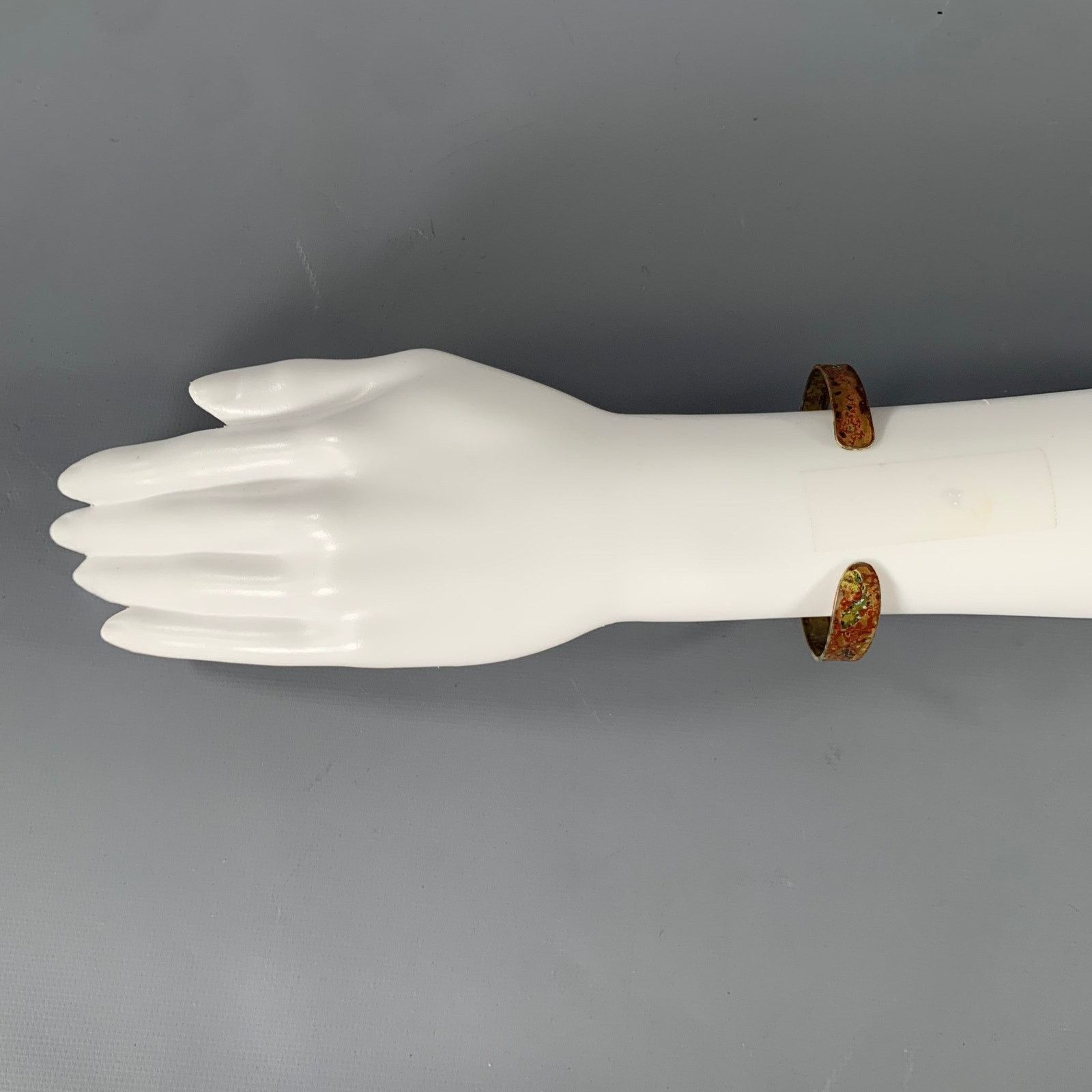 Maison Margiela MAISON MARGIELA Brass Oxidized Metal Bracelet Size ONE SIZE - 4 Thumbnail