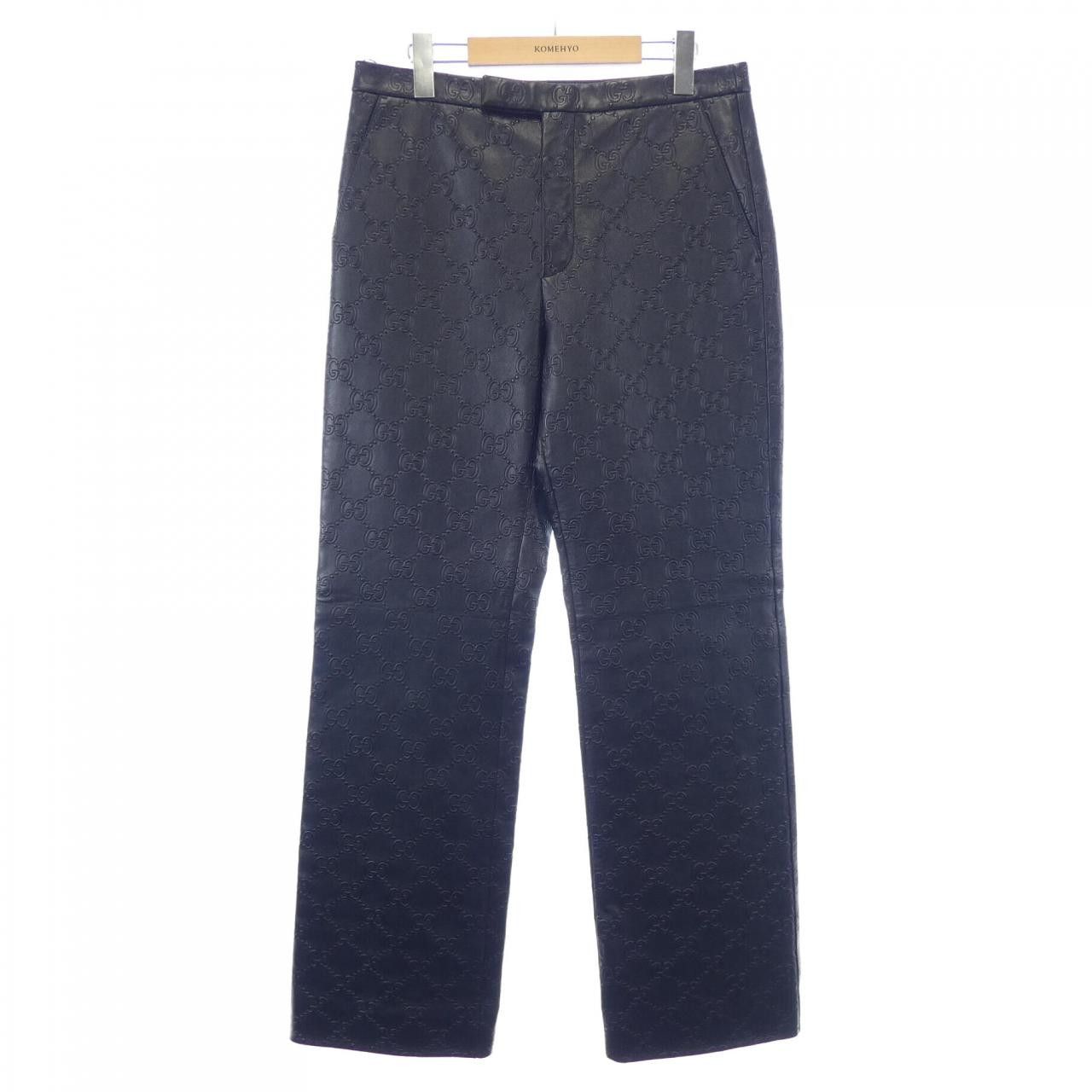 Gucci Gucci Gucci 669071 XNAPN Lamb Leather Pants Leather Pants 669071 XNAPN DUTY FREE for USA Size ONE SIZE - 1 Thumbnail
