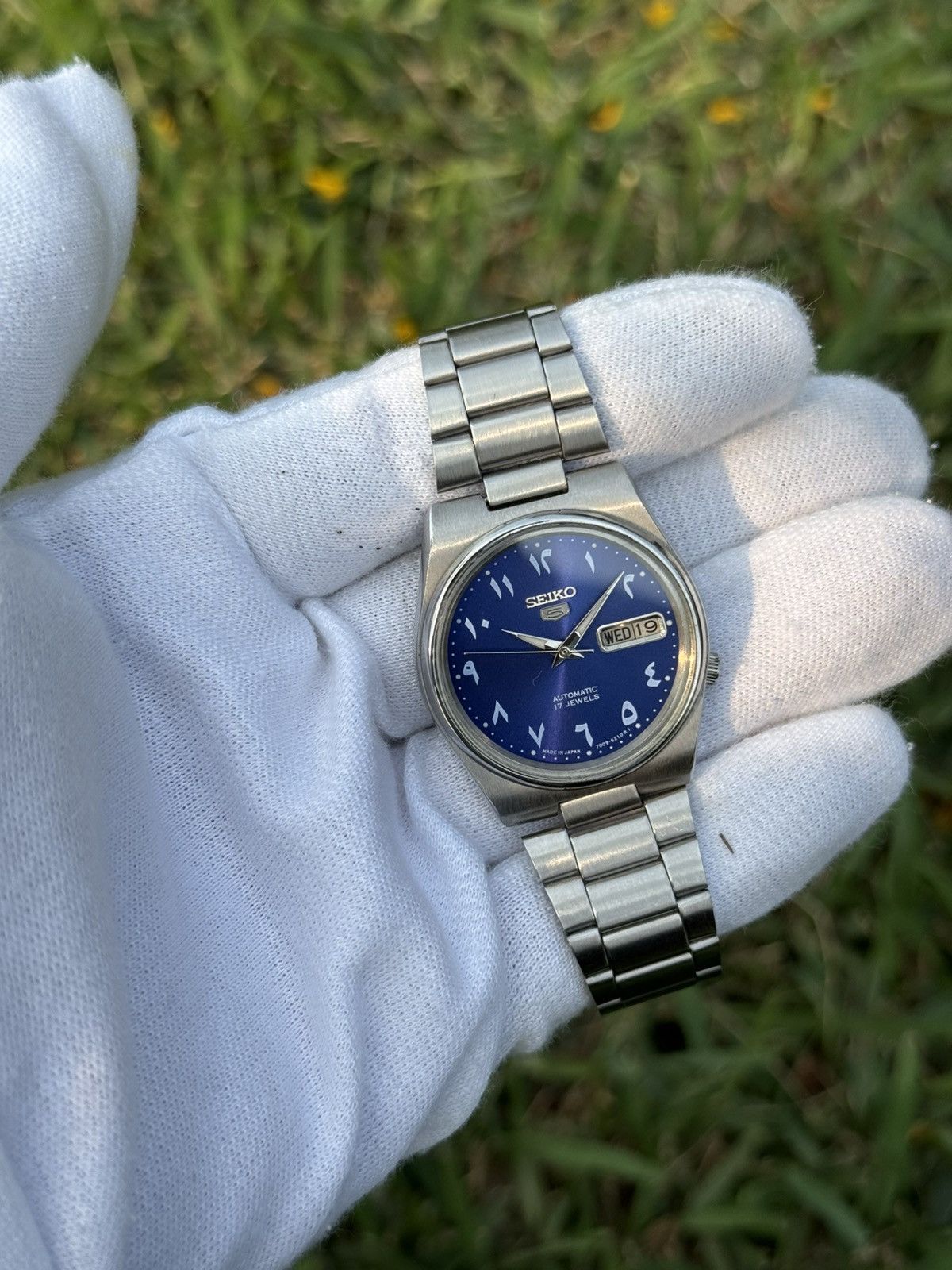 Seiko Seiko 5 Automatic 7009 Japan movement Blue Dial mens Watch Size 36 - 9 Thumbnail