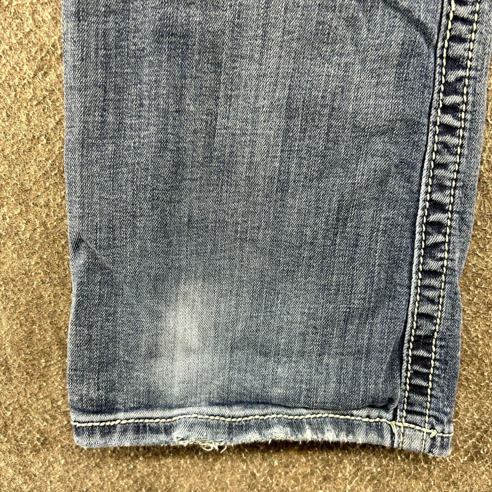 Miss Me Miss Me Jeans Womens 27 Blue Bootcut Denim Distressed Distressed Embroidered Logo 5-Pocket Classic Buckle Bke Size 27" / US 4 / IT 40 - 5 Thumbnail