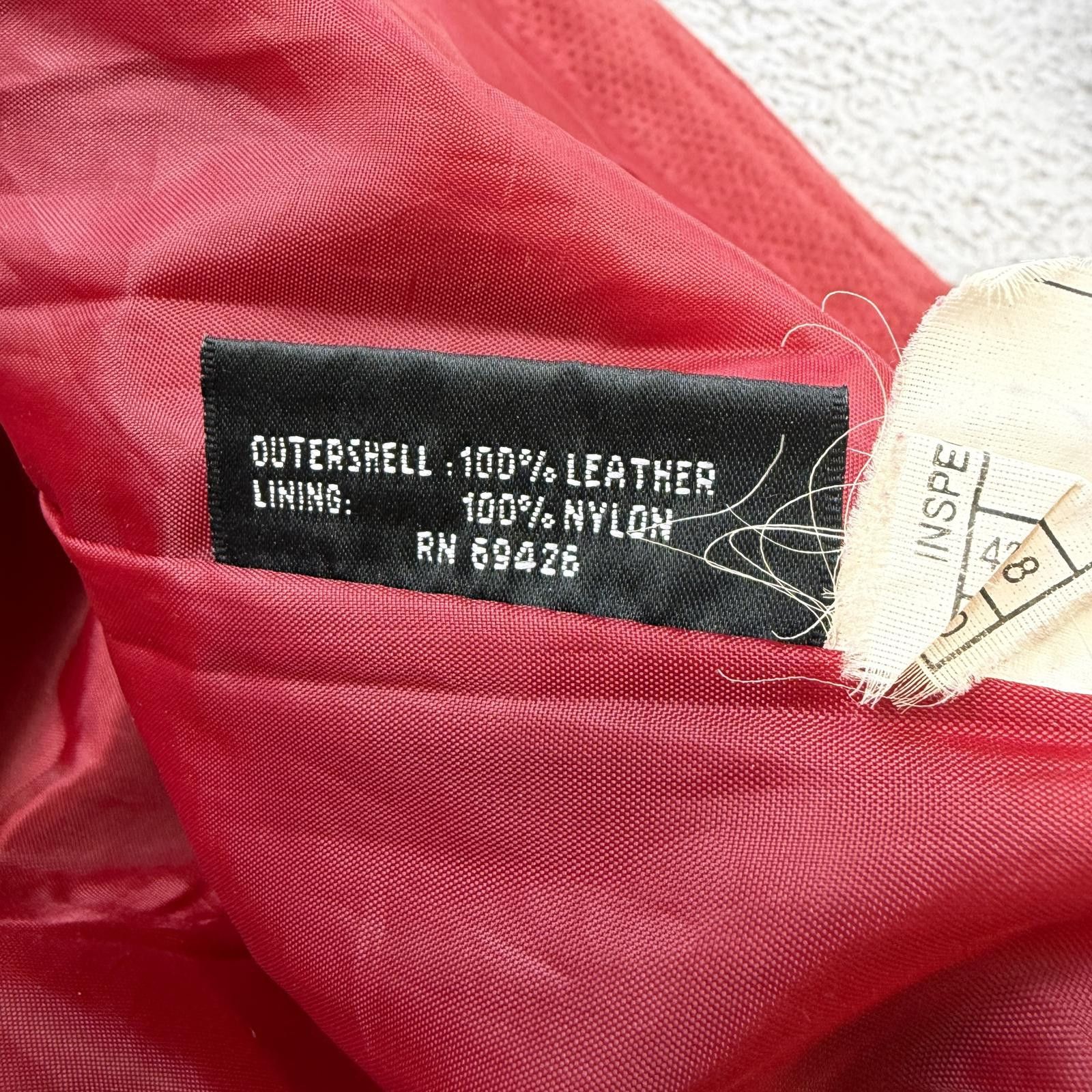 Wilsons Leather Vintage Wilsons Leather M Julian Red Leather Jacket Mens 2XL Size US XXL / EU 58 / 5 - 6 Thumbnail
