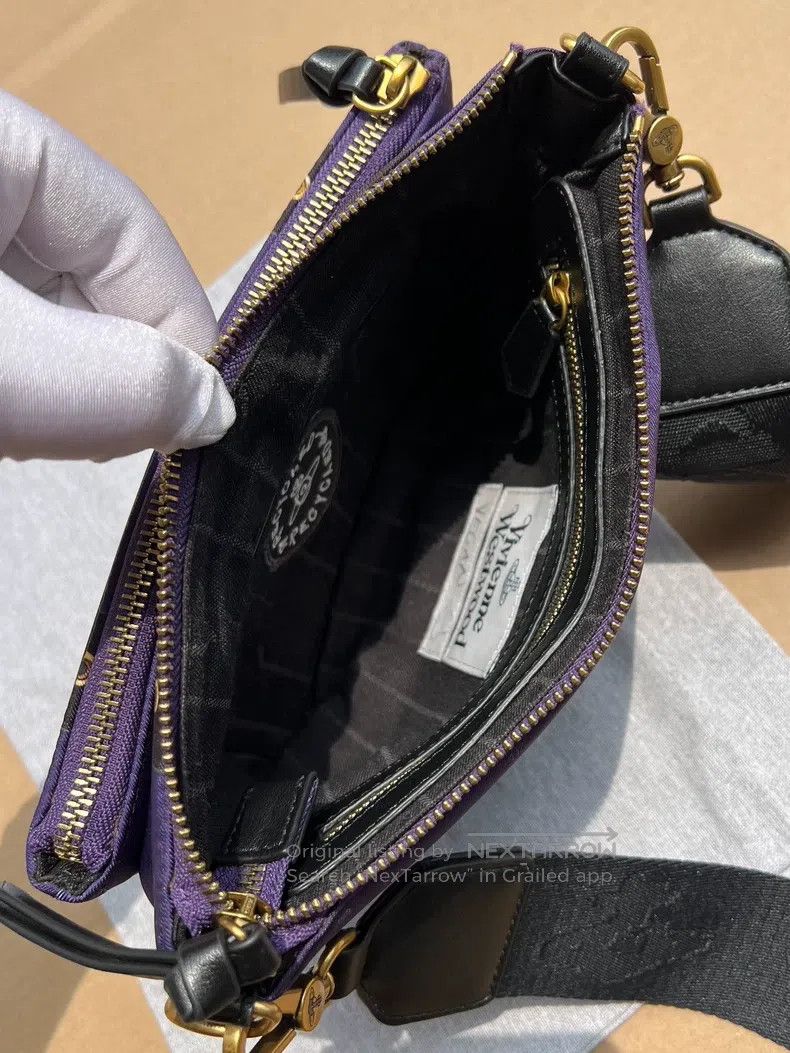 Vivienne Westwood Vivienne Westwood size os Purple Nylon Bag Size ONE SIZE - 7 Thumbnail