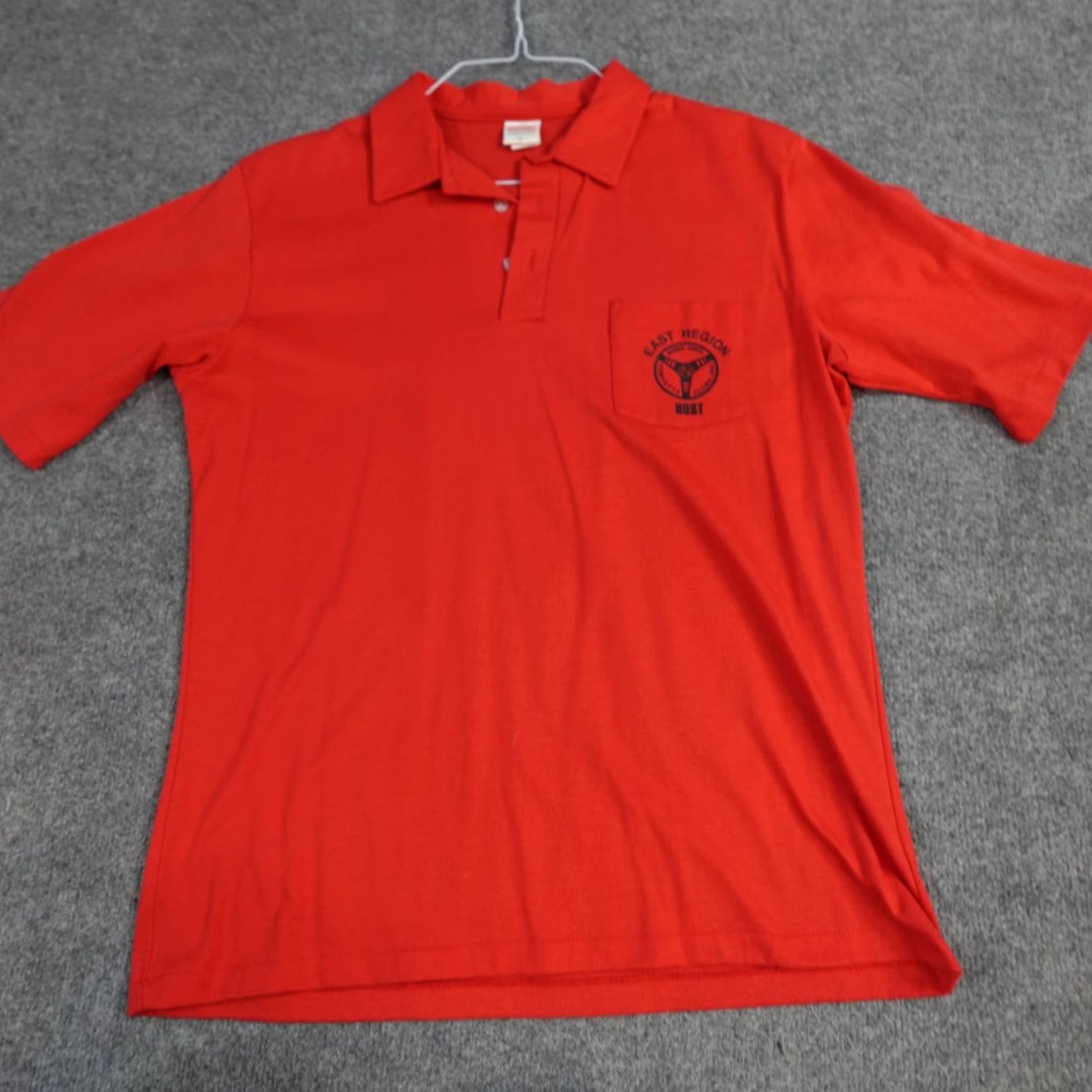 Vintage American Vintage Corvette Clubs Polo Shirt M Red Double Sided NCCC Convention 1990 Poconos Mens Polo Size US M / EU 48-50 / 2 - 3 Thumbnail