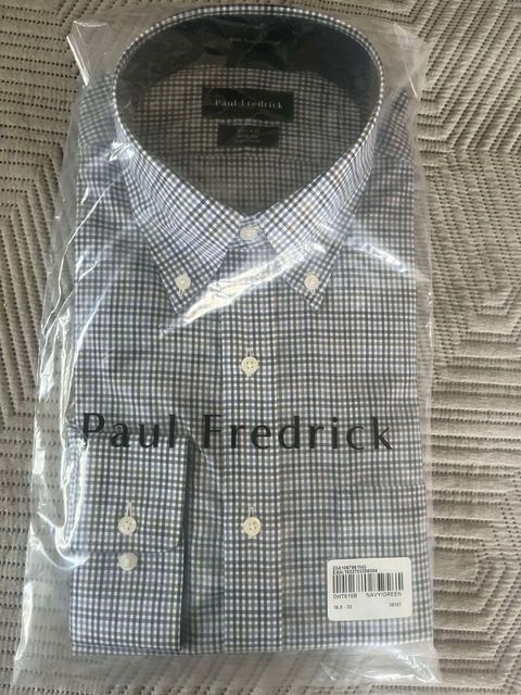Paul Fredrick Non Iron Cotton Shirt Size US M / EU 48-50 / 2 - 1 Preview