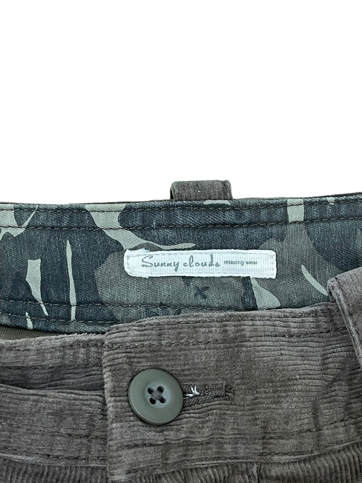 Japanese Brand Wide Cargo Sunny Cloud Corduroy Loose 6🟦8 Size US 31 - 10 Thumbnail