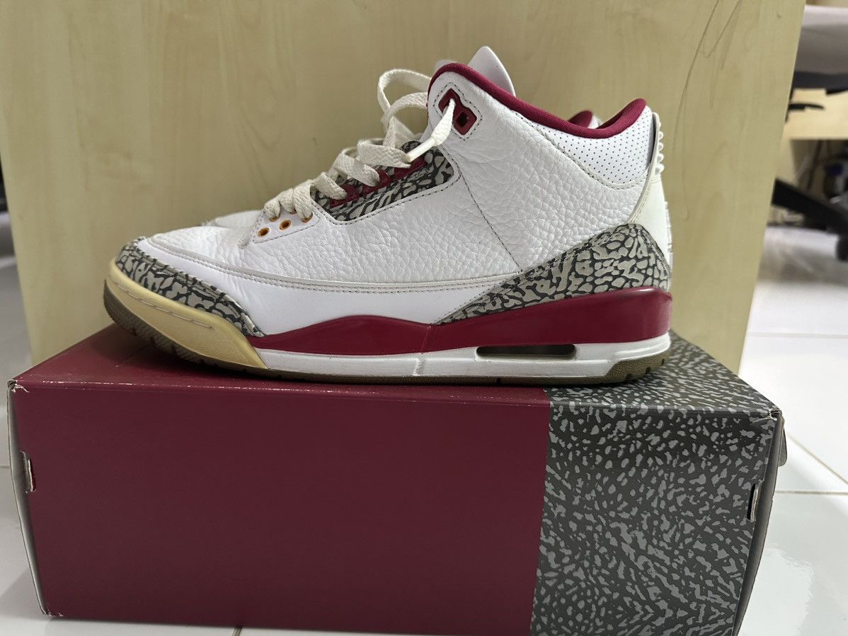 Jordan Brand × Nike Jordan 3 Retro Kardinal Red Size US 10 / EU 43 - 3 Thumbnail