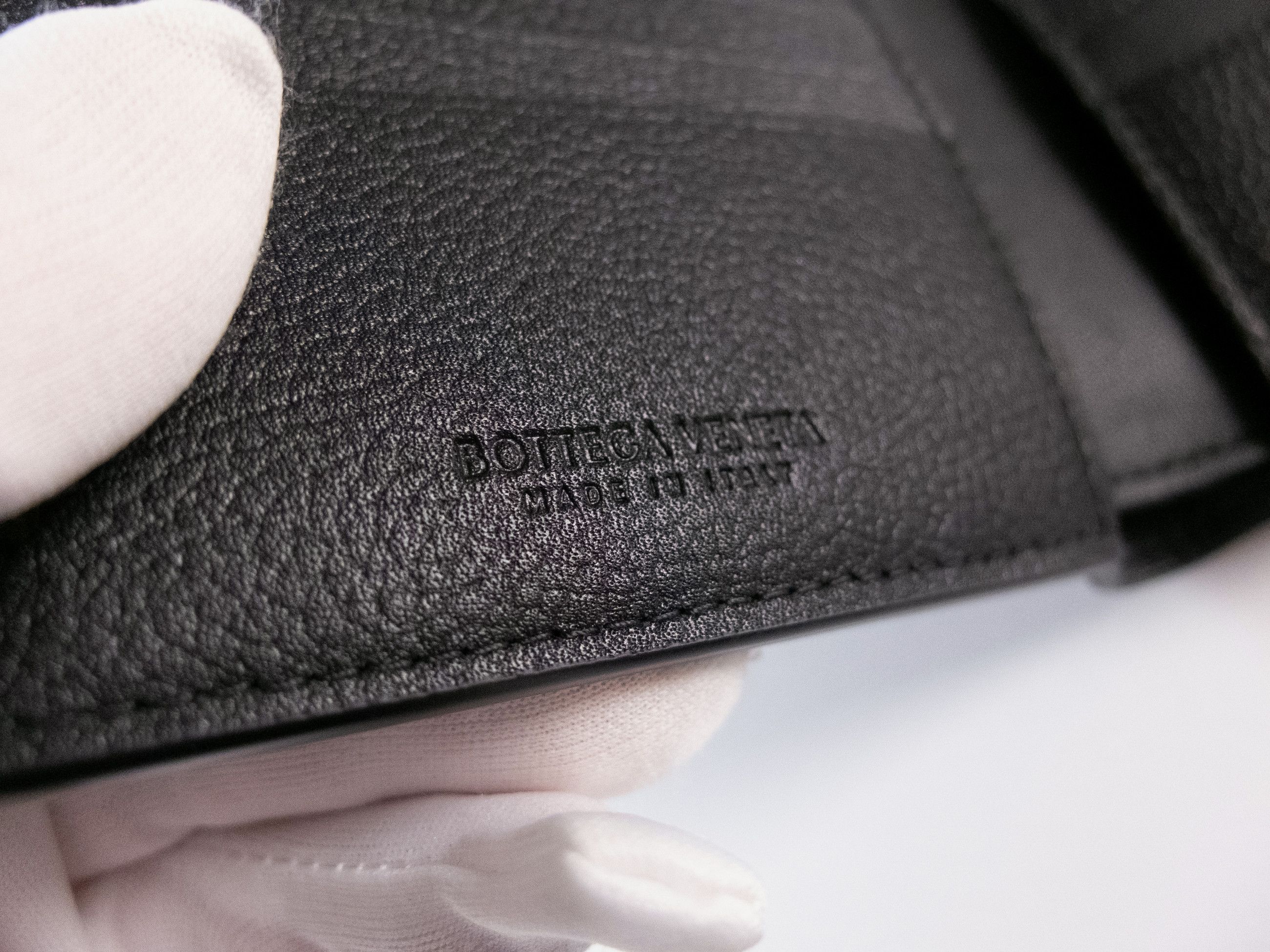Bottega Veneta BOTTEGA VENETA black leather bifold wallet w intrecciato Size ONE SIZE - 5 Thumbnail