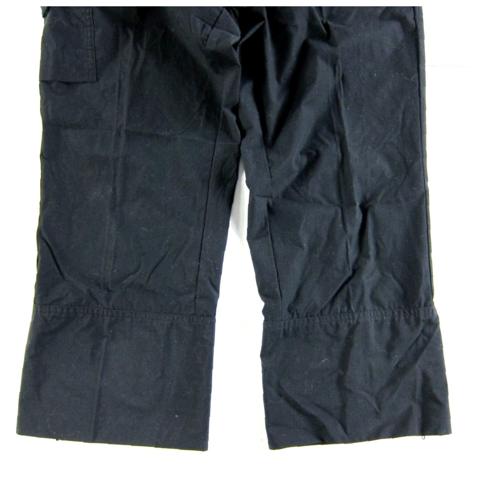 Vintage VTG Columbia Cotton Black Pocket Cinch Waist Capri Wide Leg Pant Women 10 Size 32" / US 10 / IT 46 - 5 Thumbnail