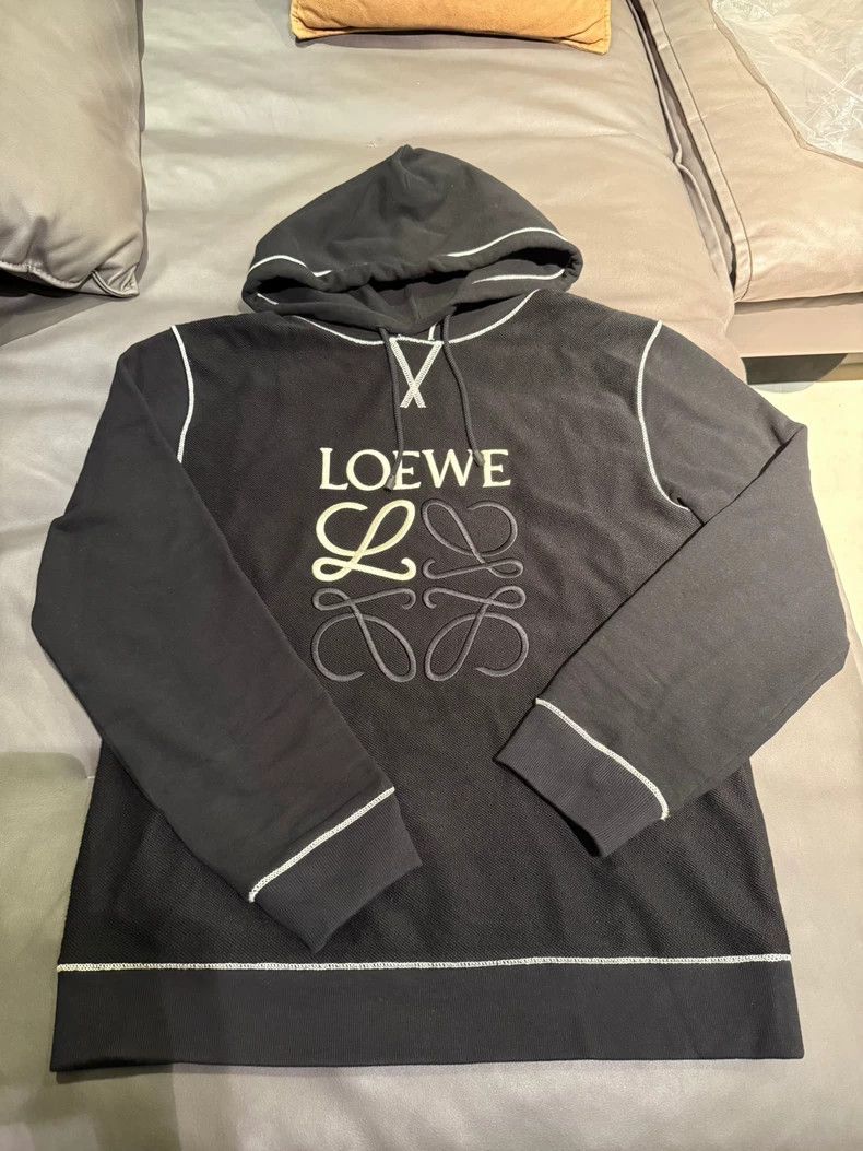 Loewe LOEWE Qiqiao cotton embroidered hooded pulley hoodie Size M / US 6-8 / IT 42-44 - 1 Thumbnail
