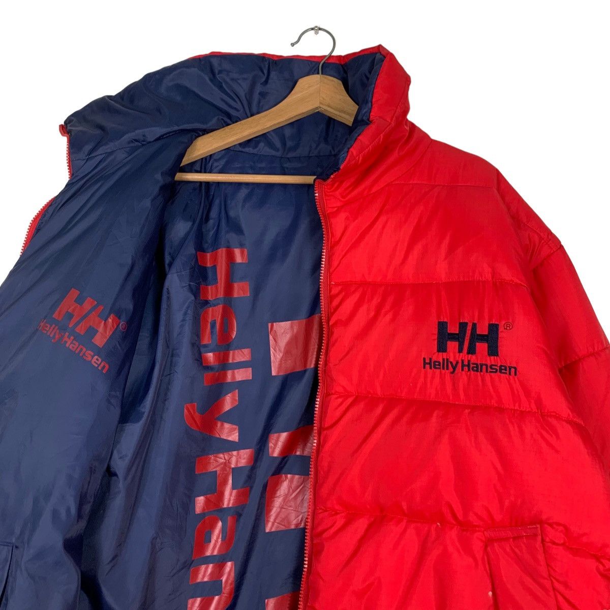 Helly Hansen HELLY HANSEN Big Logo Reversible Puffer Jacket #0536-C25 Size US L / EU 52-54 / 3 - 13 Thumbnail