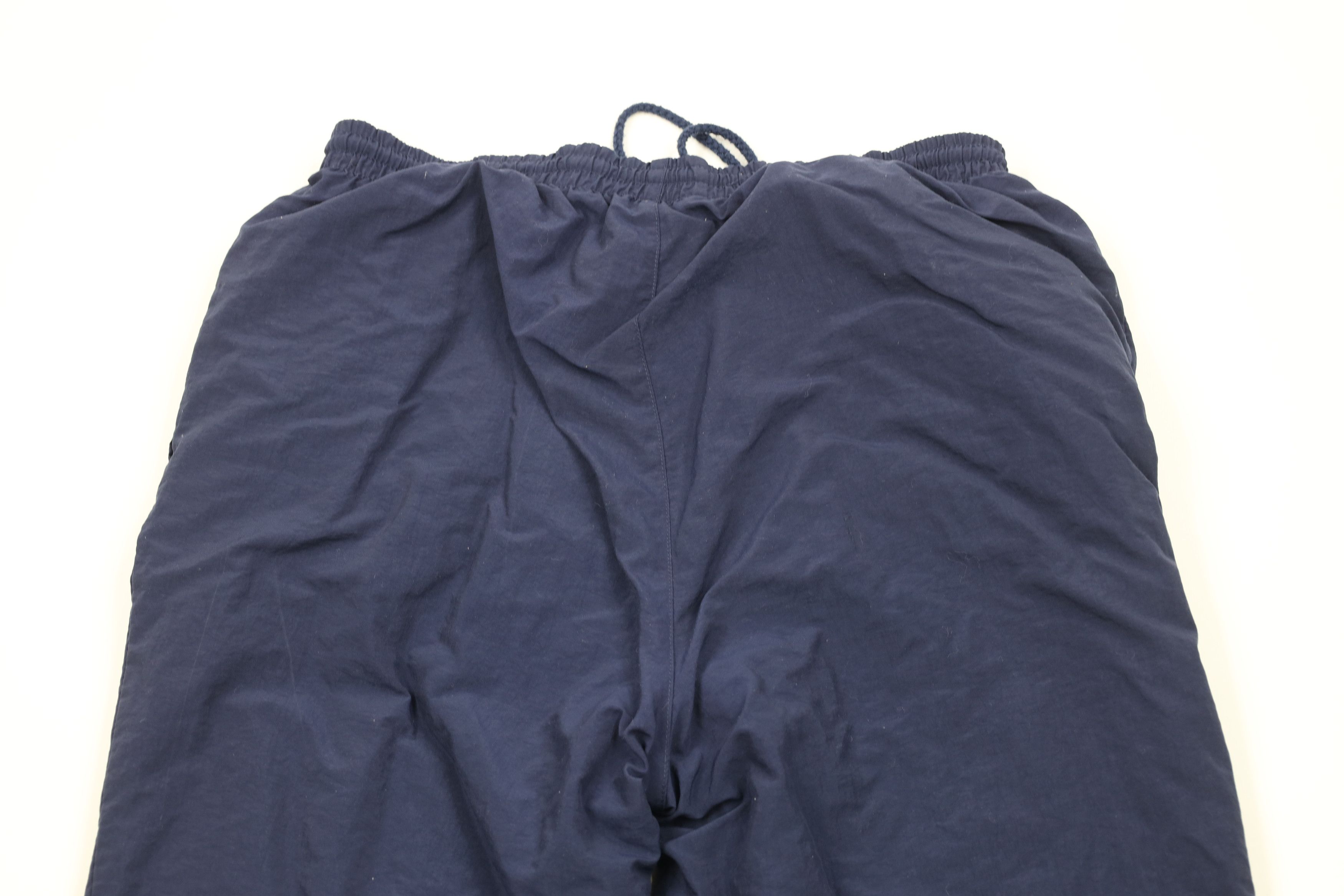 Asics × Vintage Vintage 90s Asics Spell Out Lined Windbreaker Pants Blue Size US 34 / EU 50 - 12 Thumbnail