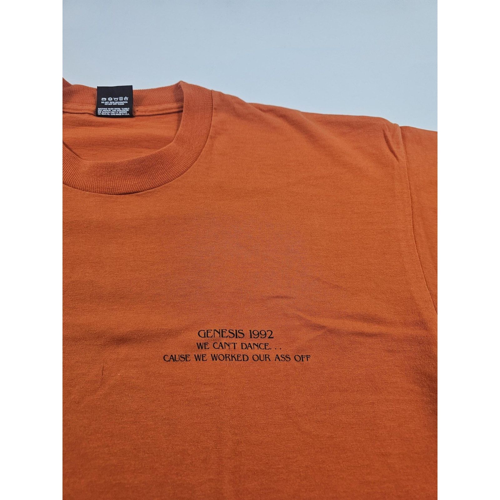 Other Genesis 1992 Band Staff Crew Shirt We worked our Ass Off XL Size US XL / EU 56 / 4 - 2 Thumbnail