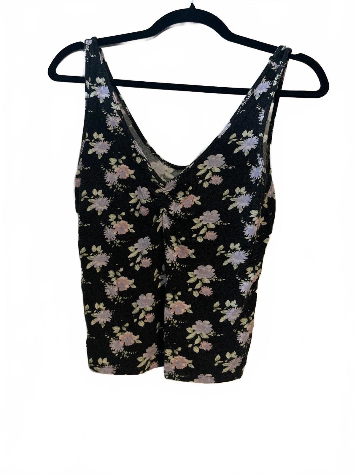 American Eagle Outfitters American Eagle Soft & Sexy Floral Tank Top Size M / US 6-8 / IT 42-44 - 1 Thumbnail