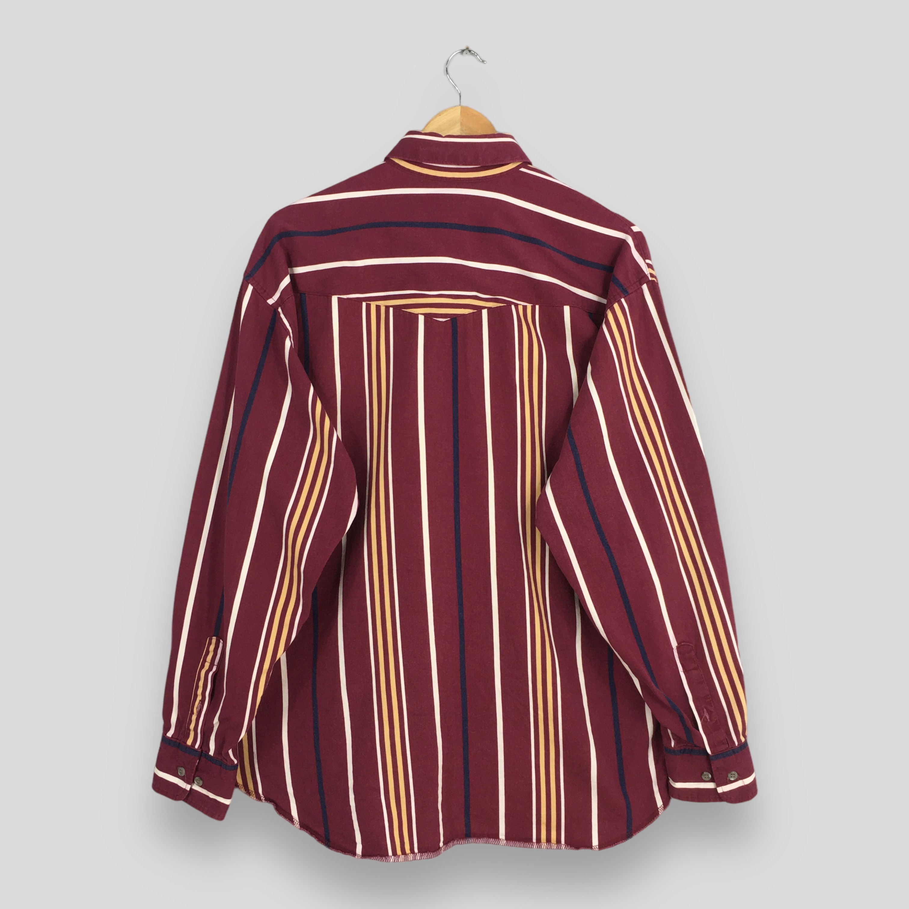 Wrangler Vintage Wrangler Brushpopper Stripes Western Shirt XLarge Size US XL / EU 56 / 4 - 7 Thumbnail