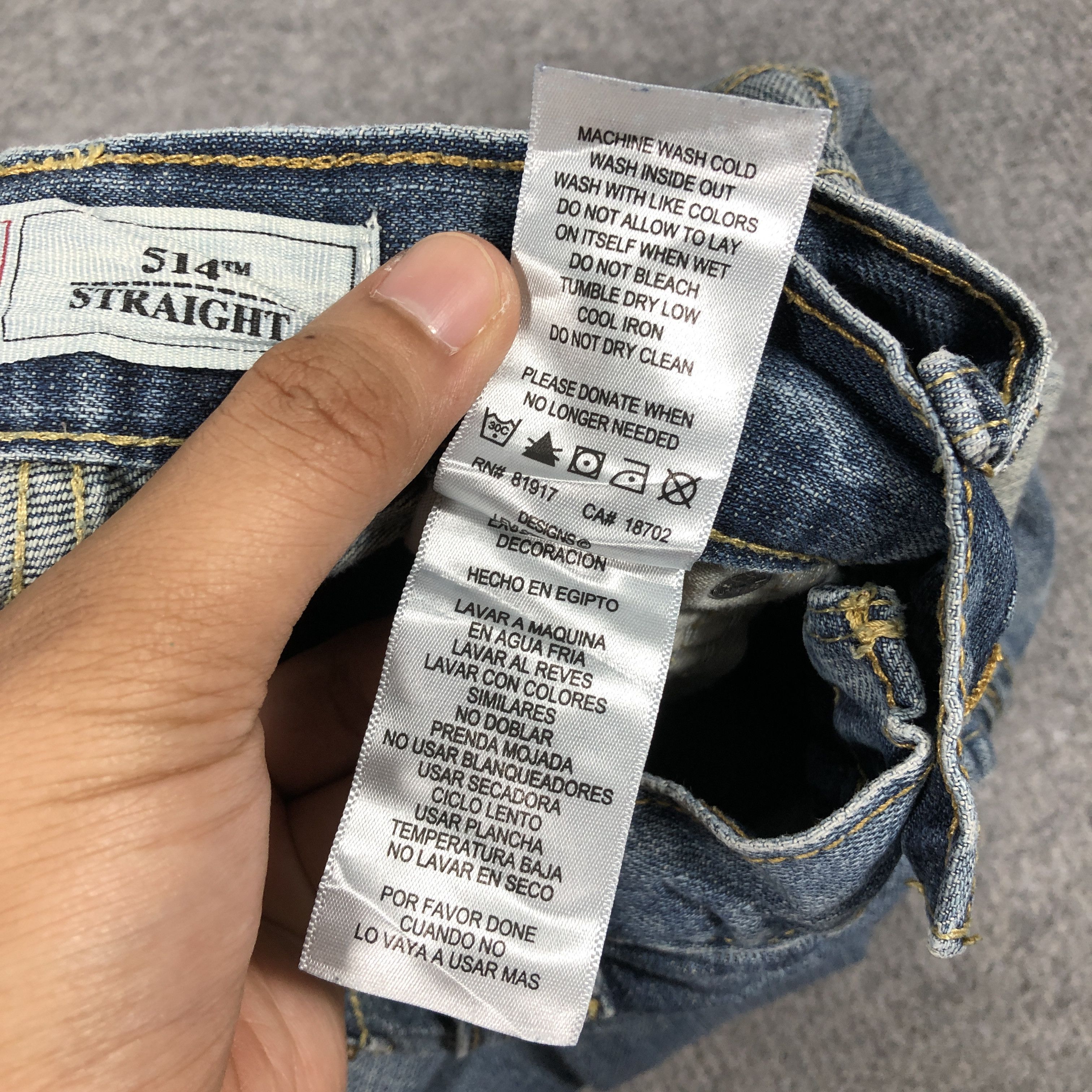 Levi's × Vintage Womens Vintage Levis 514 Jeans Straight L1102W Size 26" / US 2 / IT 38 - 12 Thumbnail