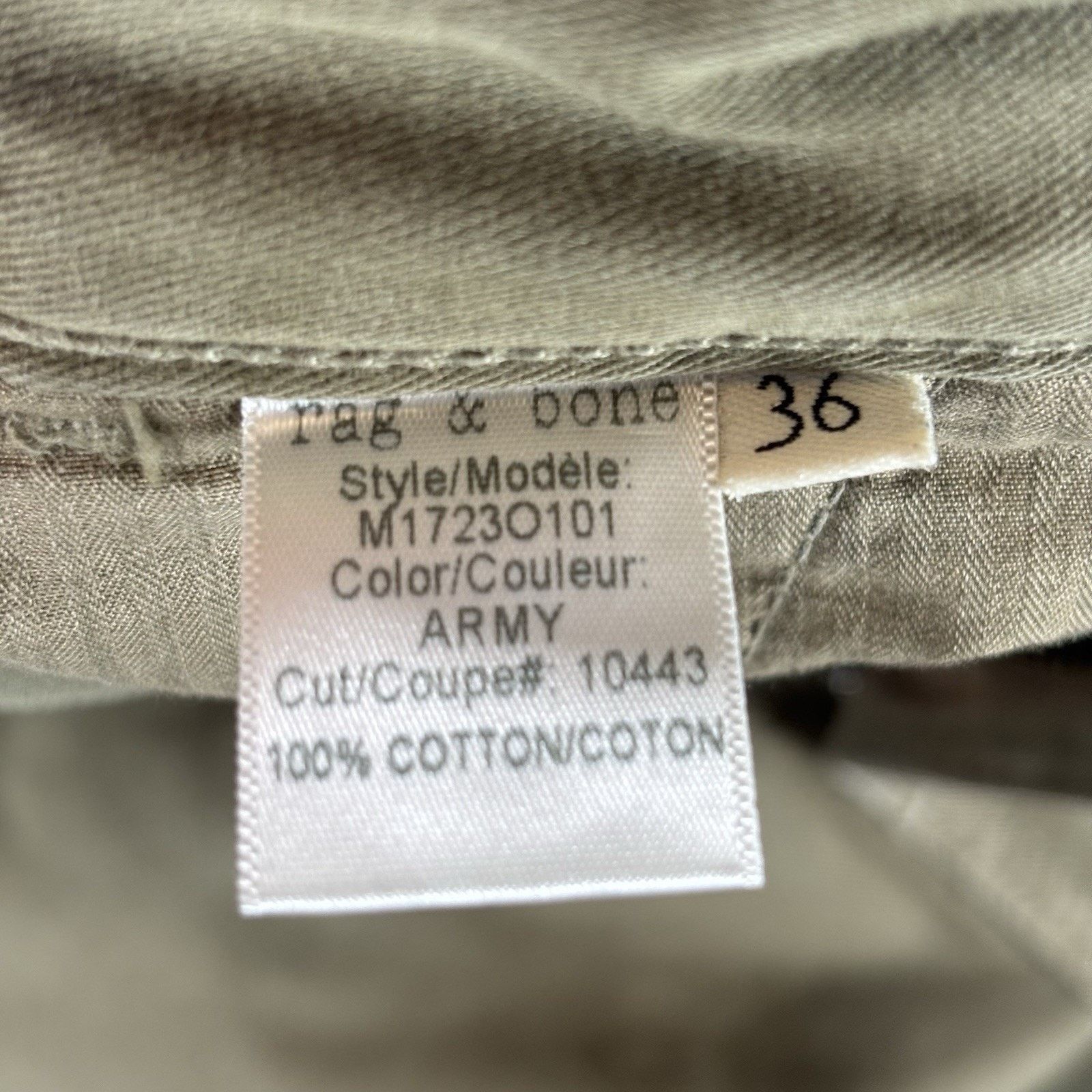 Rag & Bone Rag & Bone Standard Issue Chino Pants Mens 36 Army Green USA Size US 36 / EU 52 - 9 Thumbnail