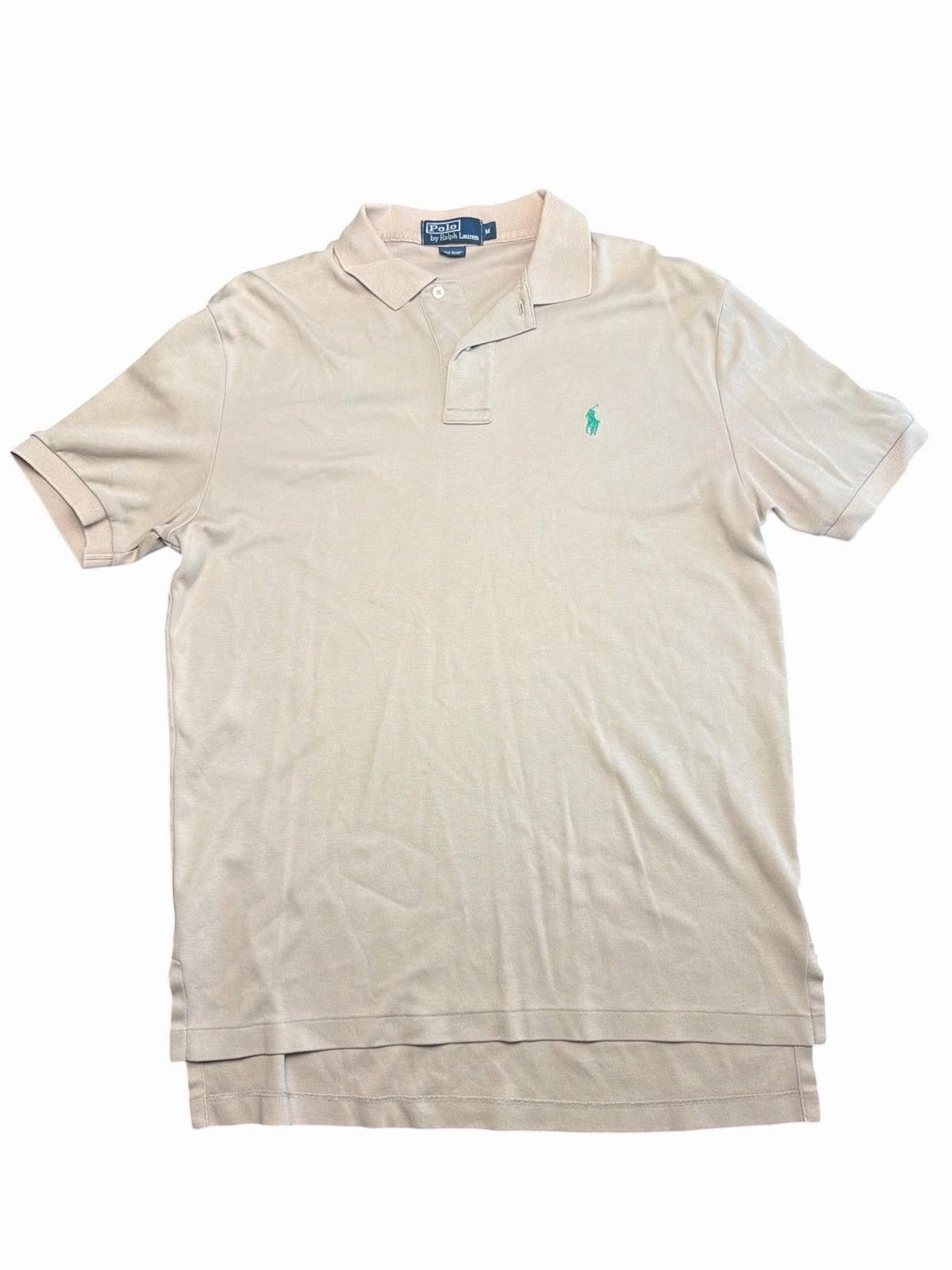 Polo Ralph Lauren Polo Ralph Lauren Polo Shirt Mens M Green Beige Pony Size US XXL / EU 58 / 5 - 1 Thumbnail