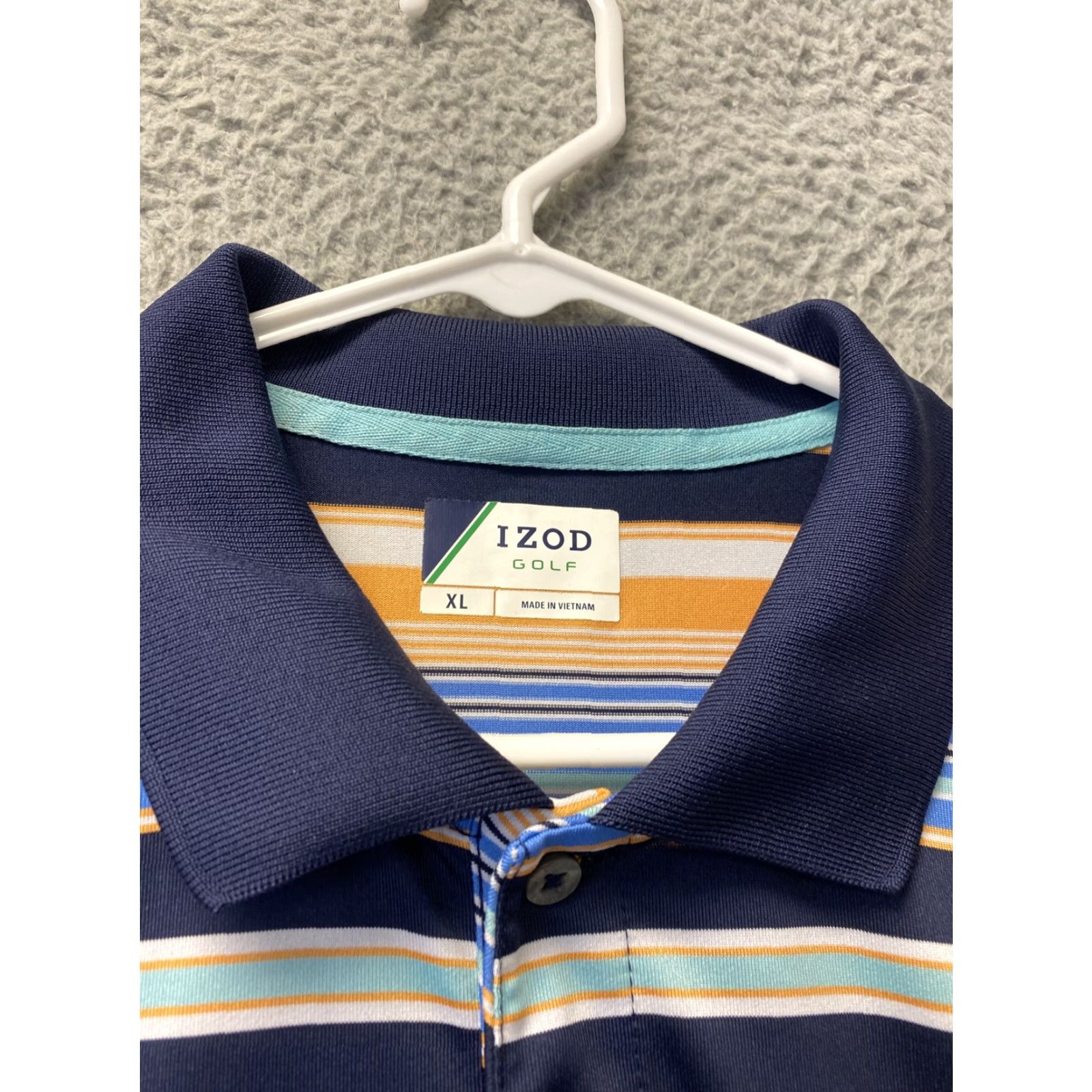 Izod IZOD Polo Shirt Men XL Striped Golf Polo Outdoor 112-20 Size US XL / EU 56 / 4 - 3 Thumbnail