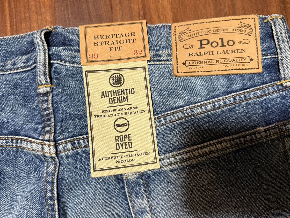 Polo Ralph Lauren Polo Ralph Lauren Heritage Straight Distressed Jean Sz 33/32 Size US 33 - 14 Thumbnail