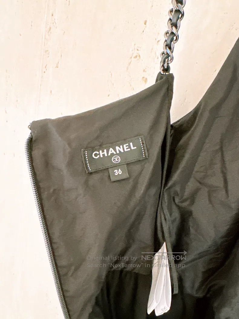 Chanel Chanel Leather-wearing chain stitching dress Size XS / US 0-2 / IT 36-38 - 7 Thumbnail