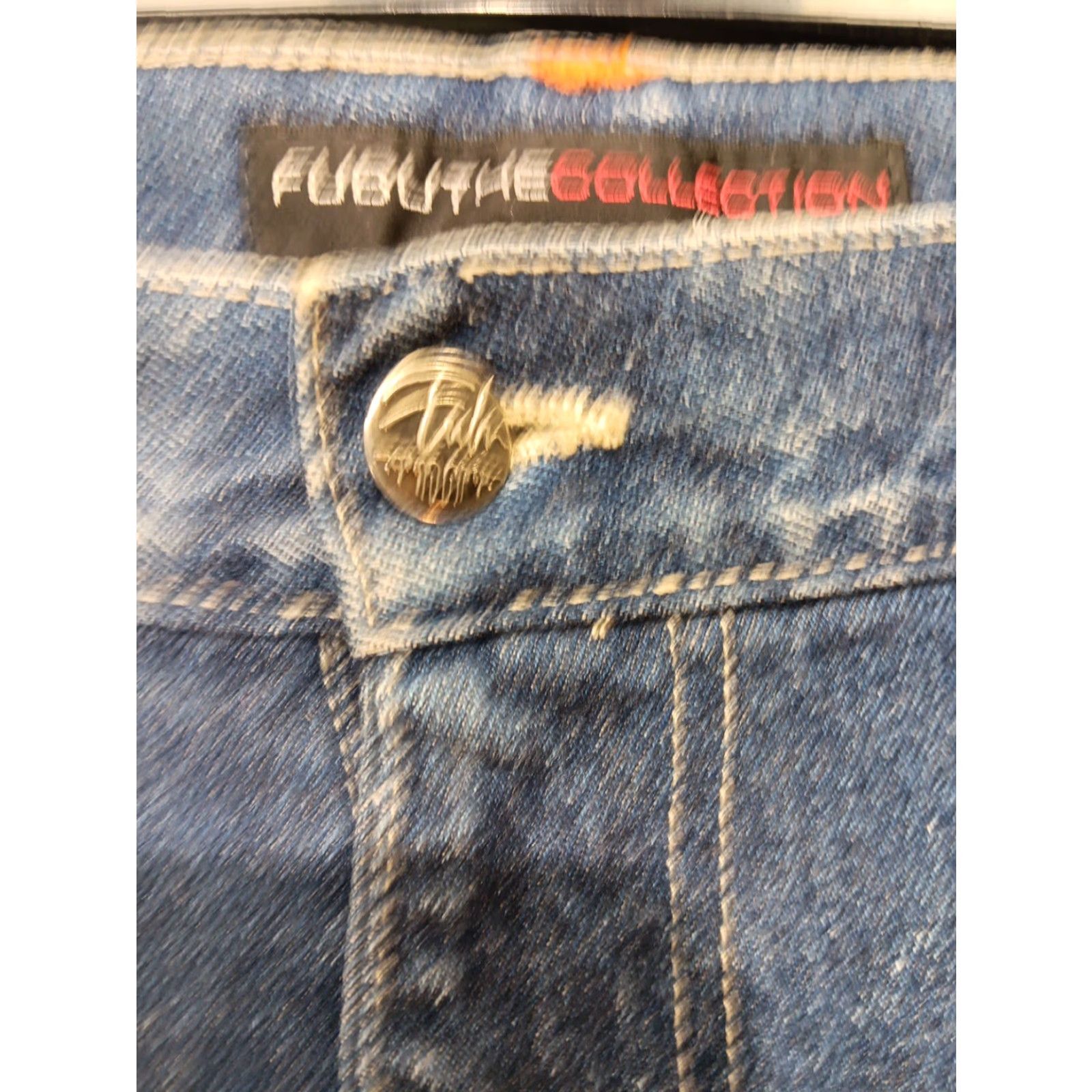 Fubu VINTAGE FUBU Shorts Mens 36 Denim Baggy Carpenter Jeans Skate Loose USA Y2K 90s Streetwear Size US 36 / EU 52 - 4 Thumbnail