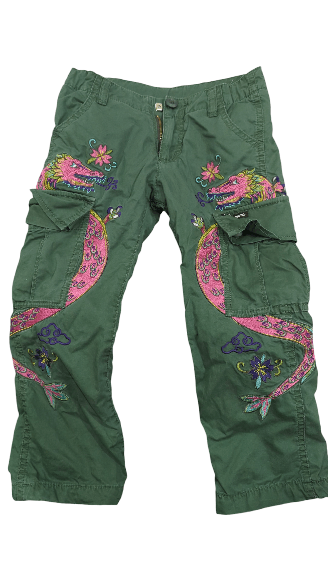 Japanese Brand DRAGON EMBROIDERY SUKAJAN PANTS Size US 26 / EU 42 - 1 Thumbnail