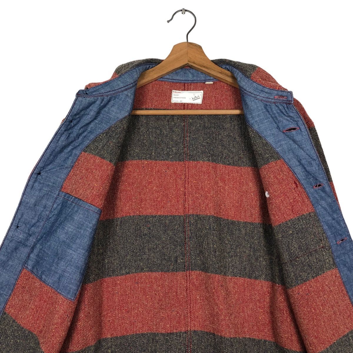 45rpm 🔥Vintage Chore Hickory Jacket Choloro Japan Made Size US M / EU 48-50 / 2 - 14 Thumbnail