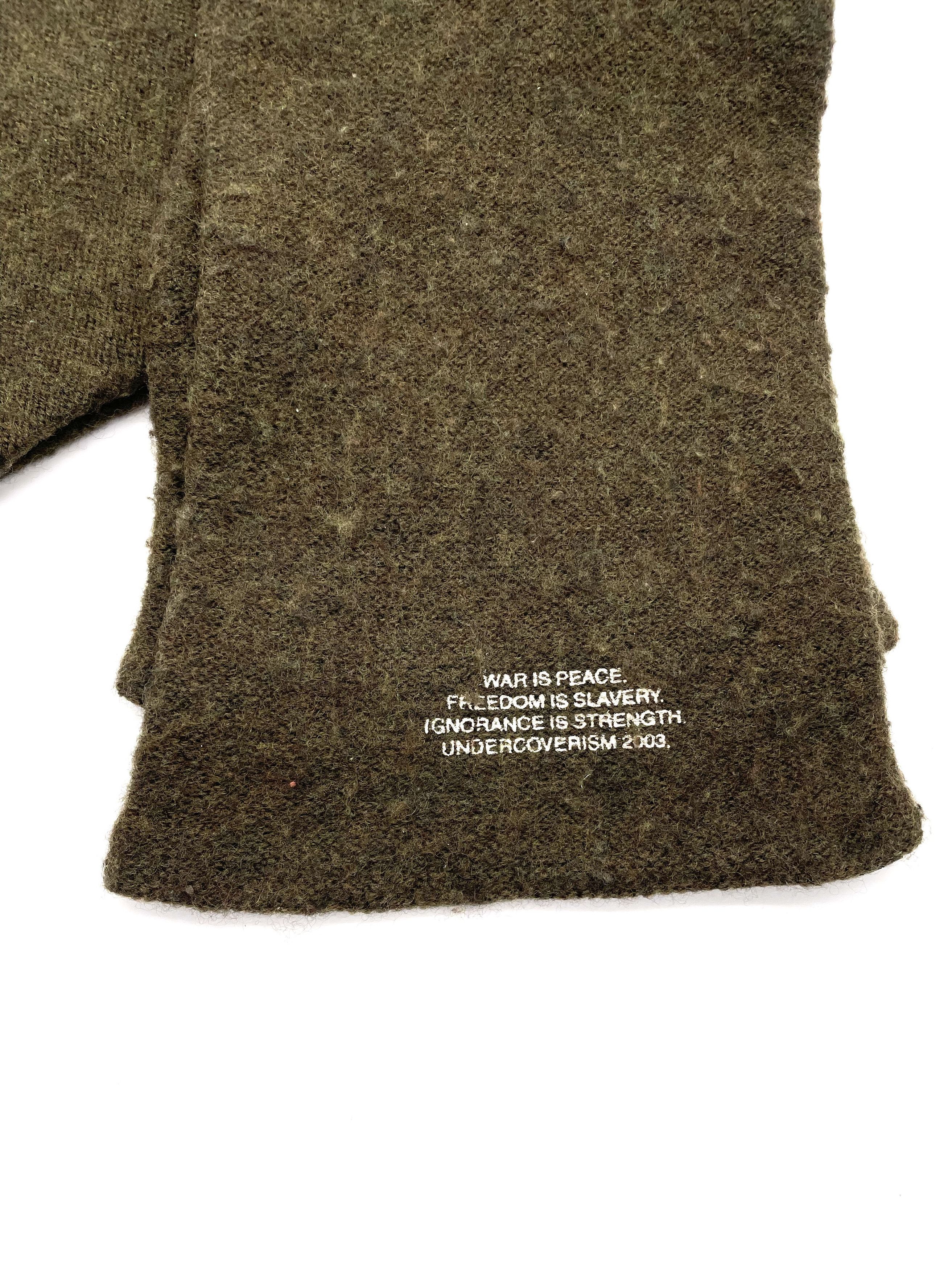 Undercover AW03 Paper Doll Wool Scarf Size ONE SIZE - 3 Thumbnail