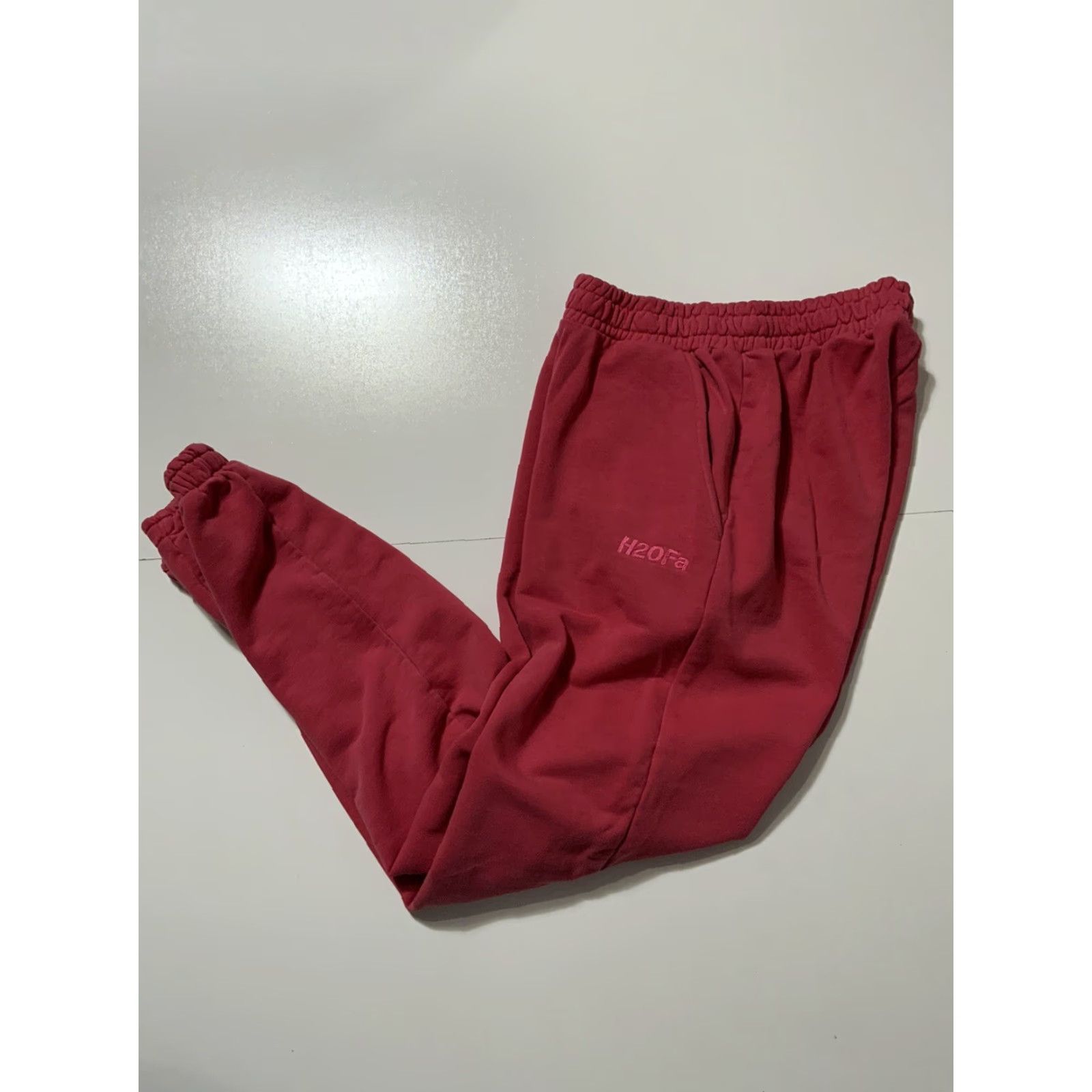 Vintage H20Fagerholt Organic Cotton Raspberry French Terry Fleece Jogger Sweatpants Sz.M Mens Size US 31 - 2 Thumbnail