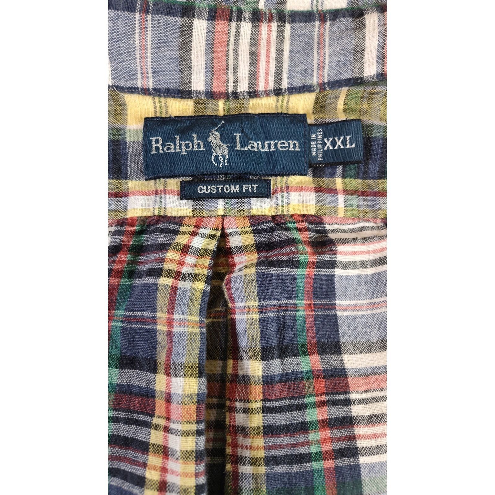 Ralph Lauren Ralph Lauren 100% Linen Shirt XXL Button Down Plaid Mens VTG Size US XXL / EU 58 / 5 - 4 Thumbnail
