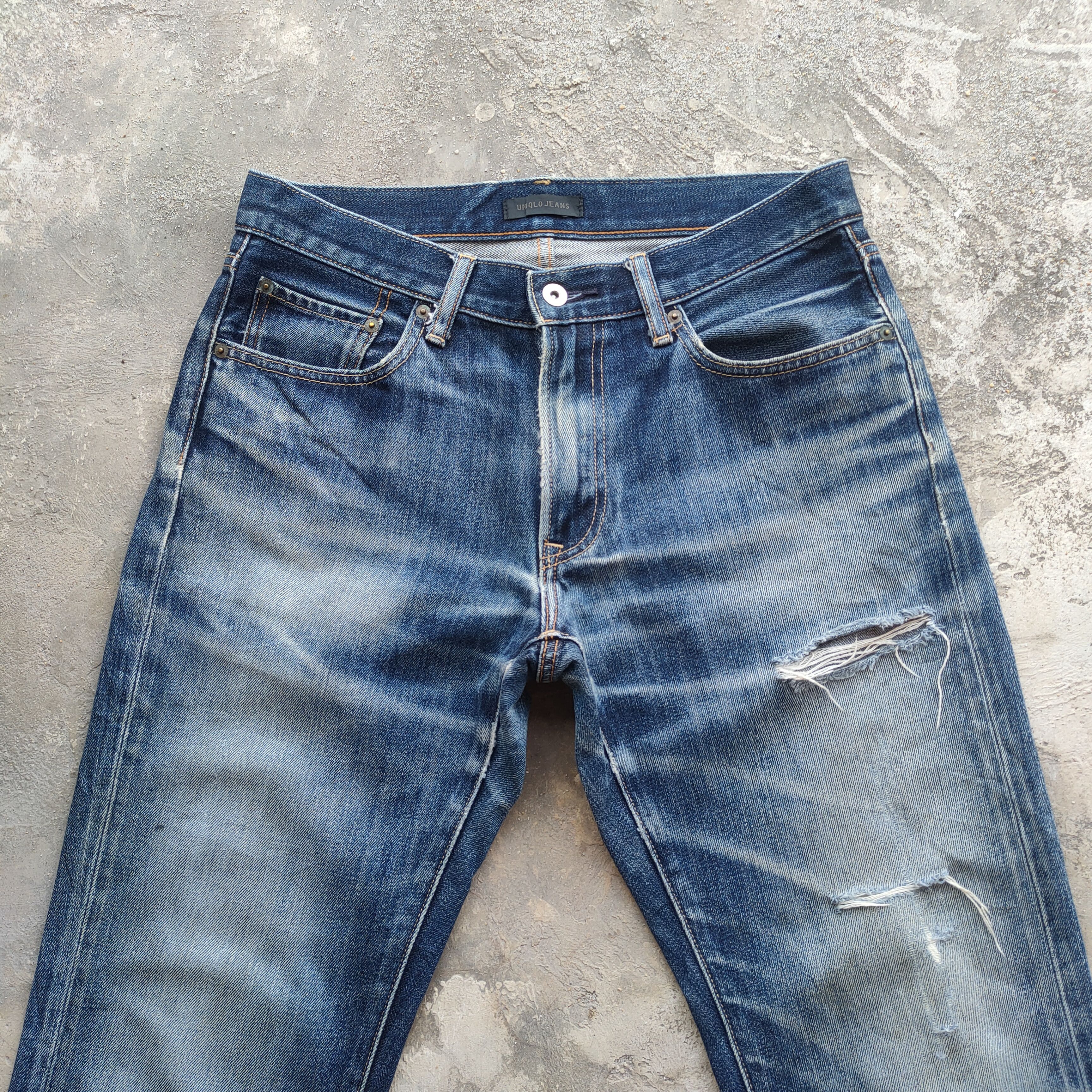 Japanese Brand W32 VINTAGE JAPANESE FADED DISTRESSED JEAN PANTS Size US 32 / EU 48 - 3 Thumbnail