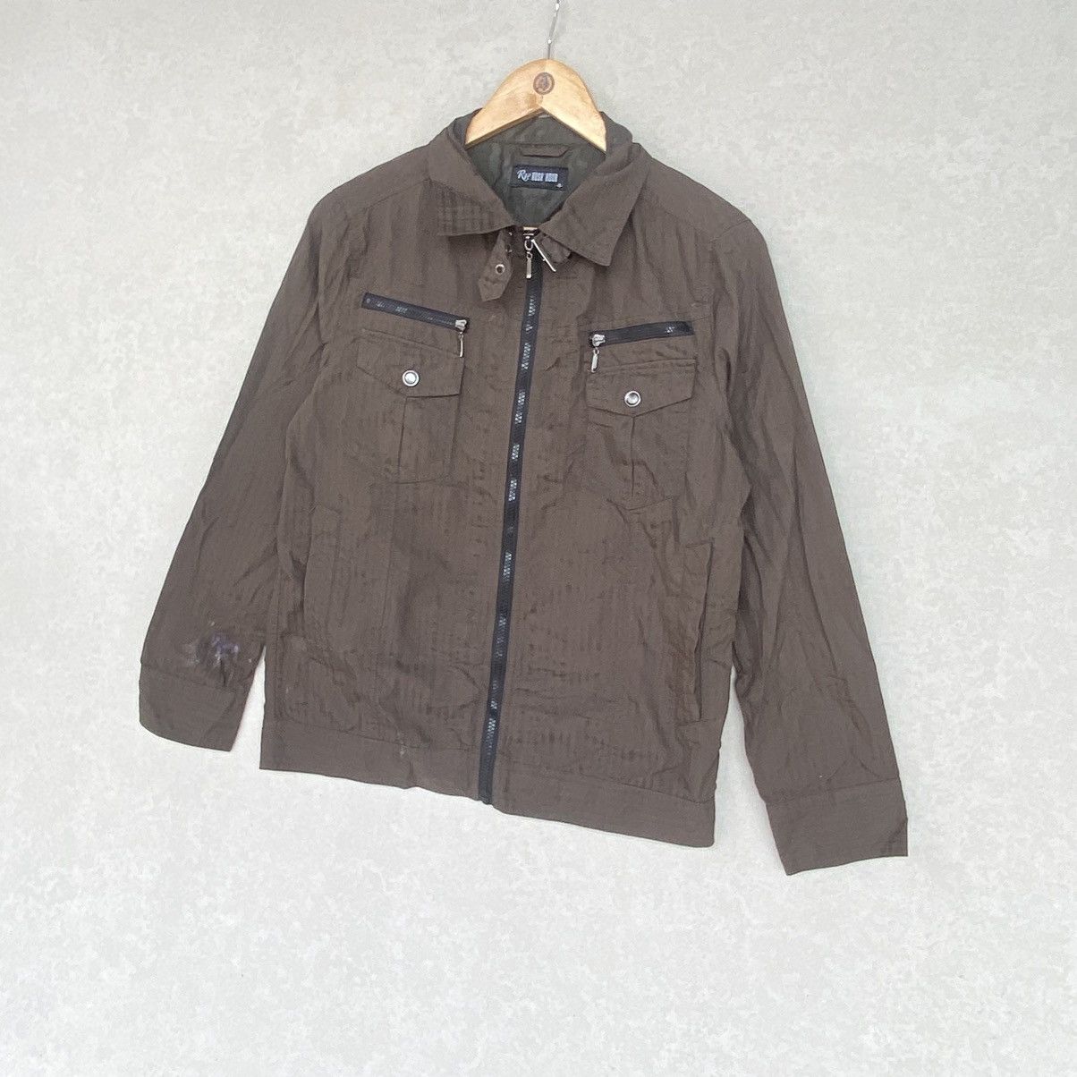Other Vintage Rush Hour Full Zip Khaki Bomber Jacket Size M Size US M / EU 48-50 / 2 - 2 Thumbnail