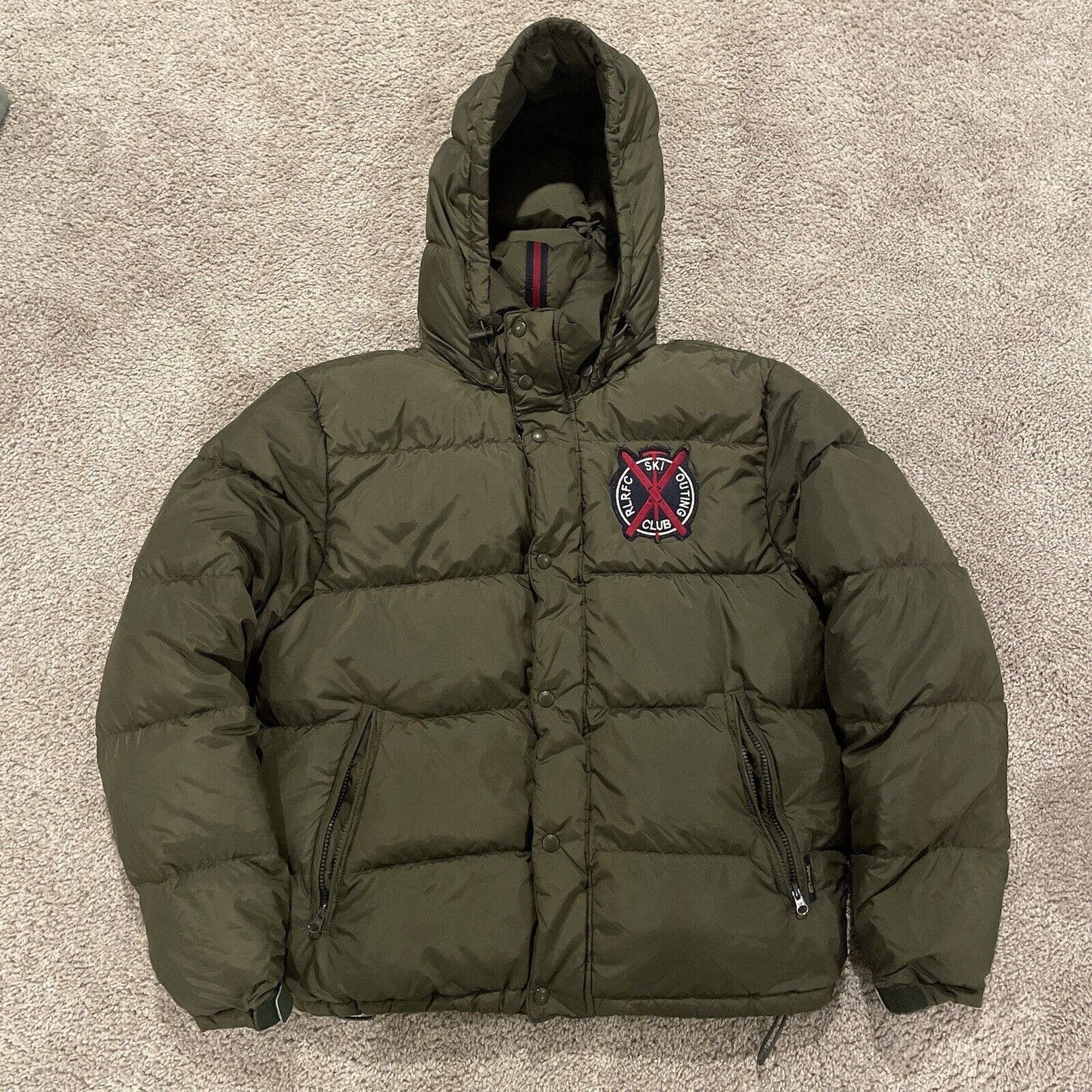 image of Ralph Lauren Rugby Ralph Laurent Rugby Puffer Jacket Rrl Rlrfc Ski Club Medium in Green, Men's
