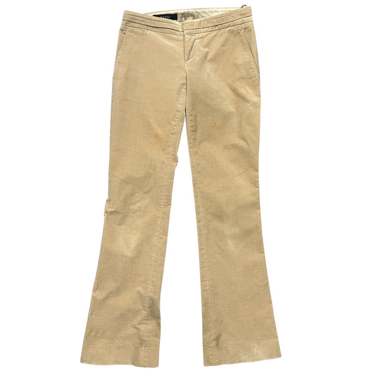 Gucci GUCCI 00's Cotton Velours Bootscut Pants Size 26" / US 2 / IT 38 - 1 Thumbnail