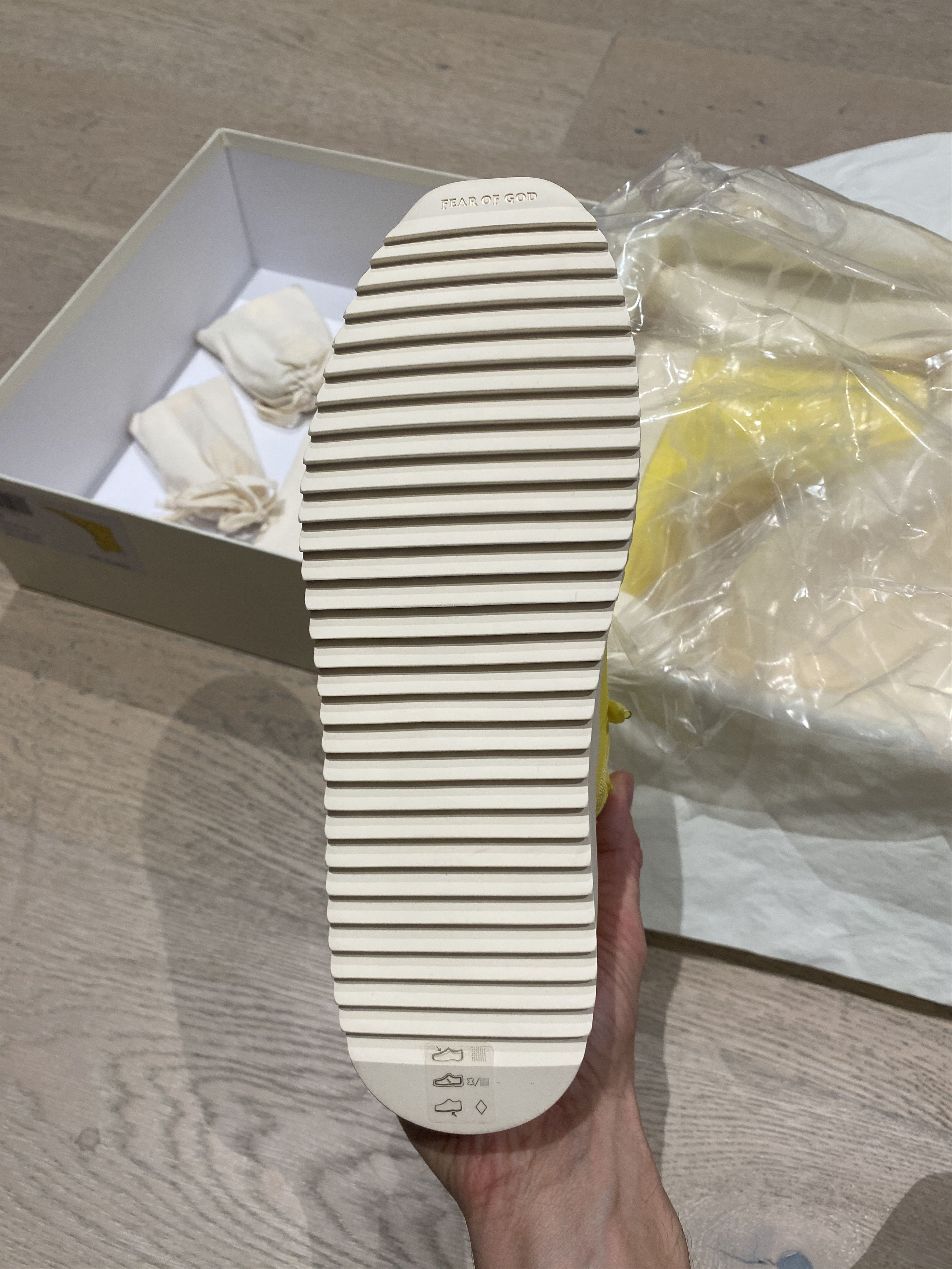 Fear of God $1195 FEAR OF GOD Yellow Nylon Military Sneaker High Top Size US 6 / EU 39 - 6 Thumbnail