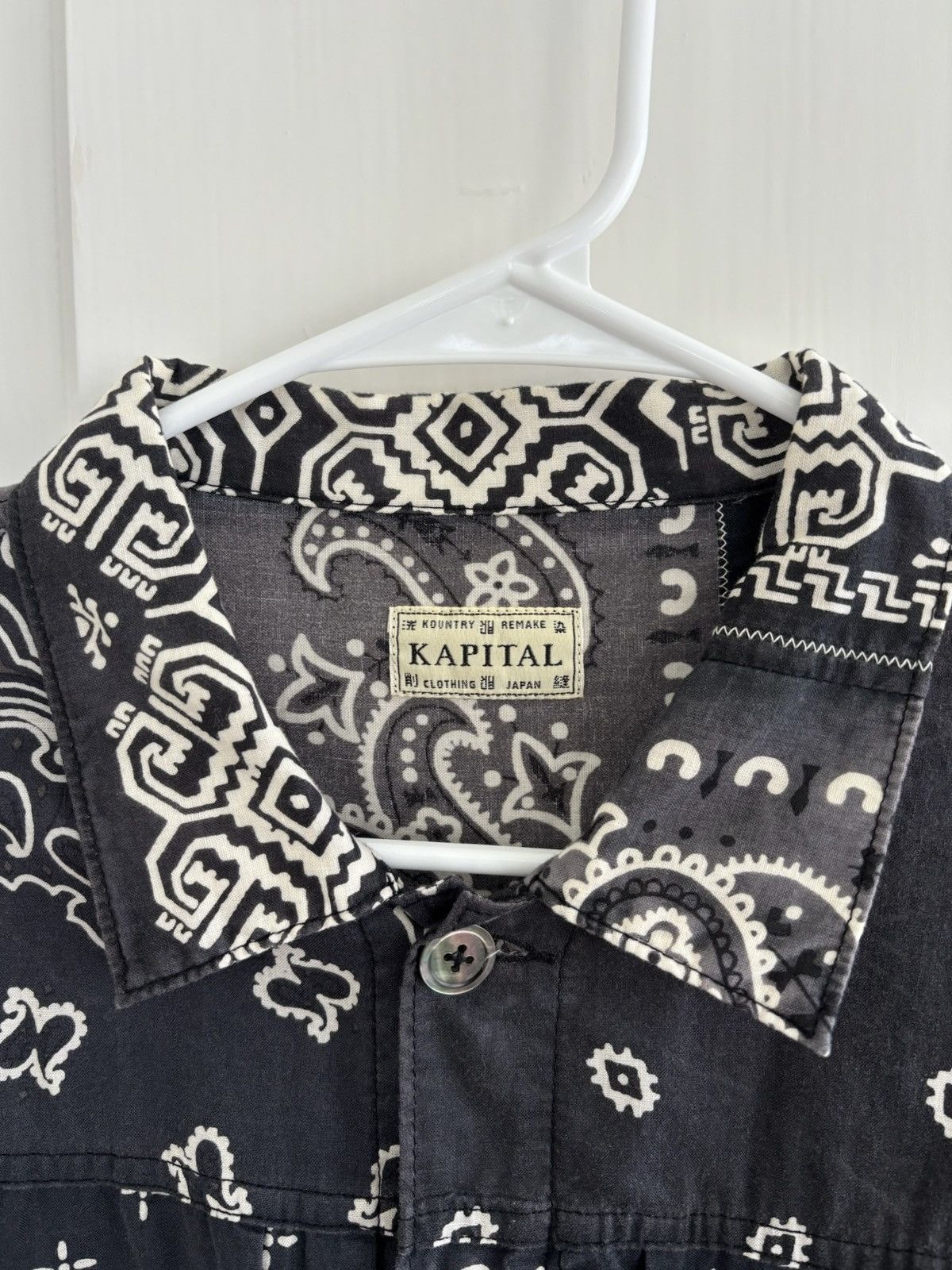 Kapital Kapital Gauze Bandana Patchwork 1st Jacket - Black Size US M / EU 48-50 / 2 - 3 Thumbnail