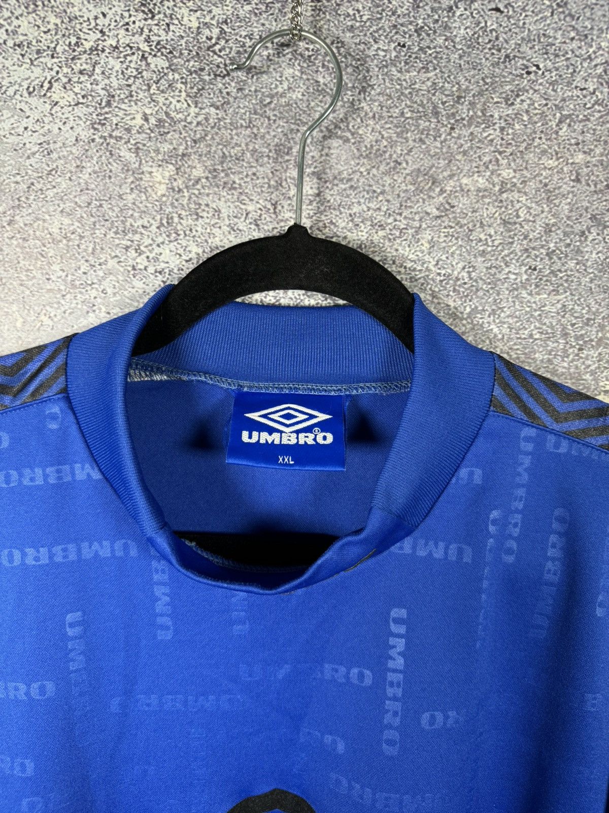 Umbro × Vintage 90’s Vintage Umbro Training Blue Jersey 2XL size Size US XXL / EU 58 / 5 - 6 Thumbnail