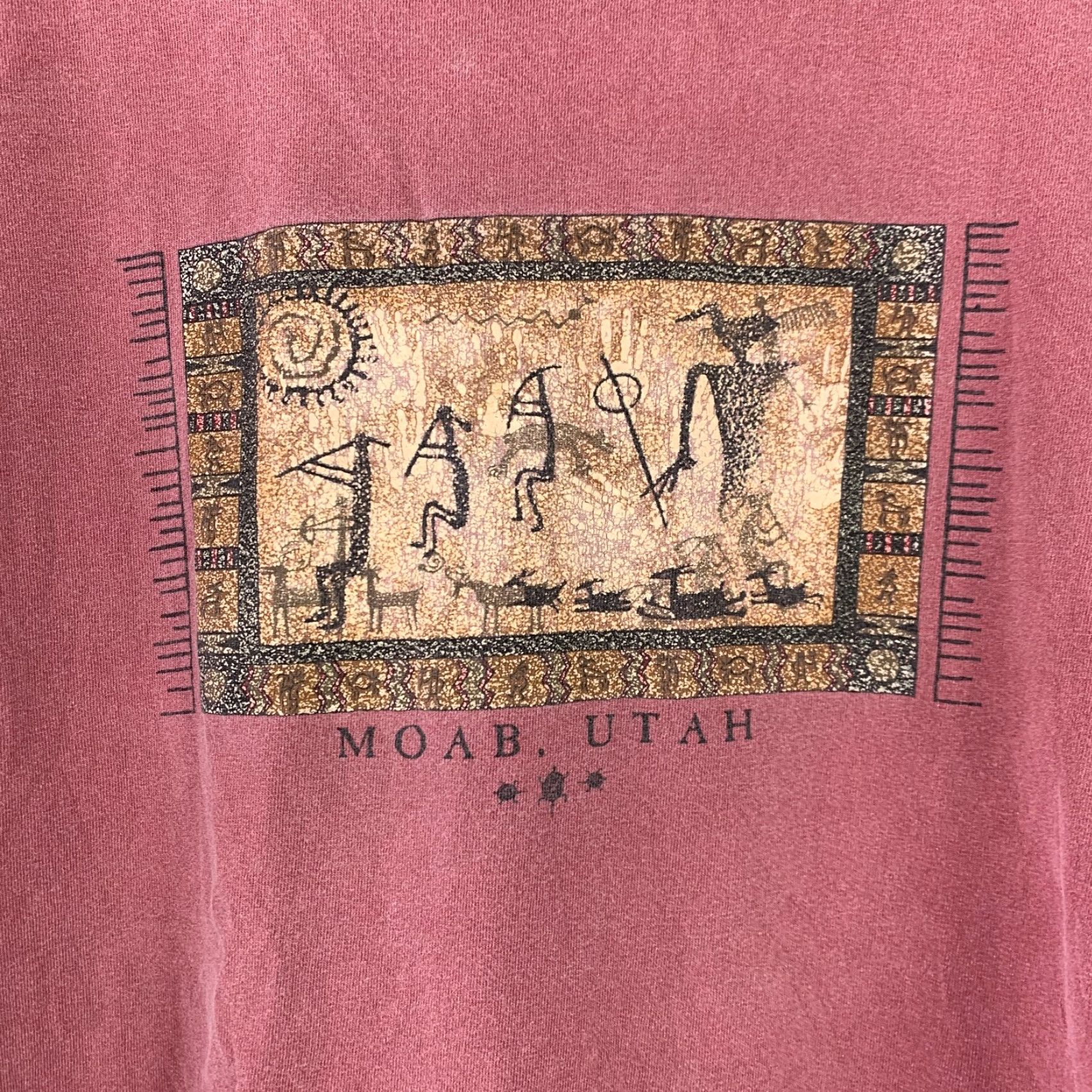 Vintage Vintage Prairie Mountain T-Shirt Large Pink Nature Graphic Tee Shirt Unisex Adults XXL? No, L. Size US L / EU 52-54 / 3 - 2 Thumbnail