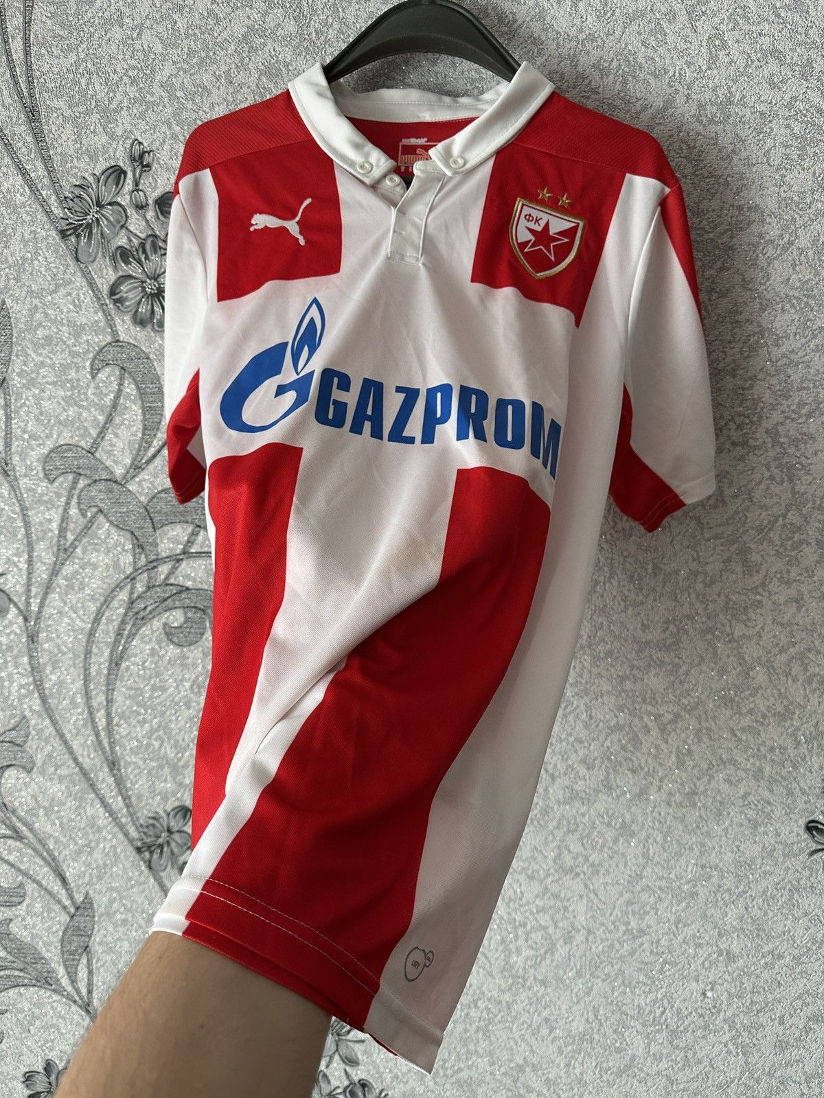 Puma Red Star Belgrade 2014 2015 home Crvena Zvezda kit shirt tee Size US M / EU 48-50 / 2 - 3 Thumbnail