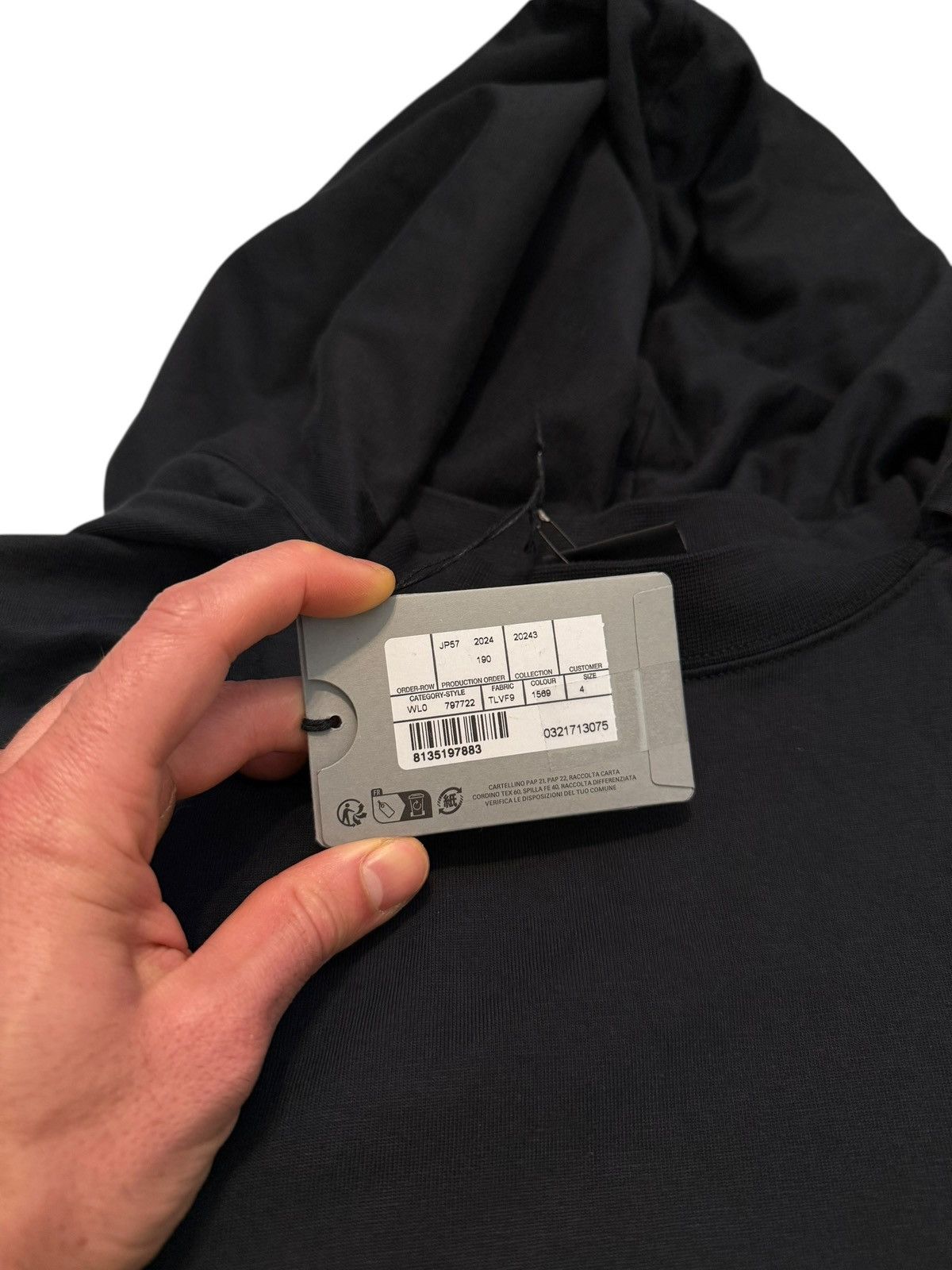 Balenciaga RARE Incognito Shirt Hoodie Long Sleeve Size US XL / EU 56 / 4 - 12 Thumbnail