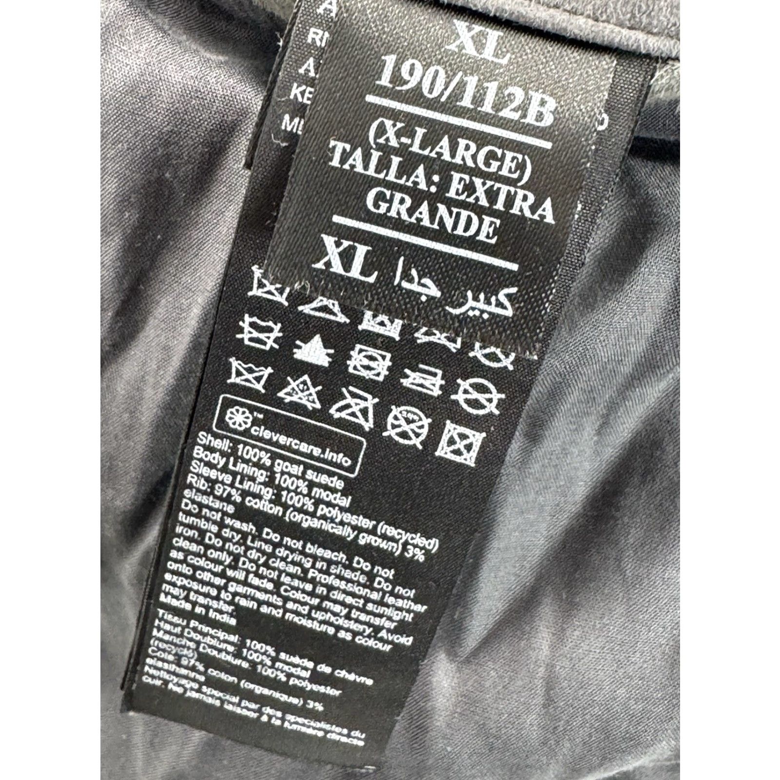 Allsaints ALL SAINTS - SUEDE LEATHER Bomber Jacket Mens XL Gray Full Zip Adults Leather Lining Full Zip 90s? Size US XL / EU 56 / 4 - 7 Thumbnail