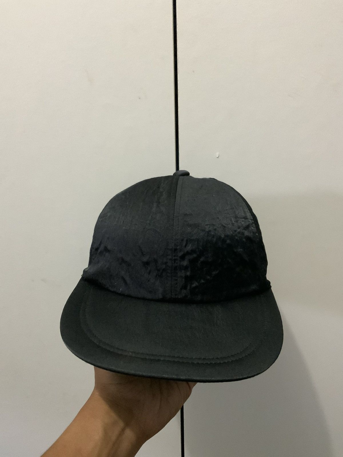 Japanese Brand Black Long Brim Nylon Hat Size ONE SIZE - 1 Thumbnail
