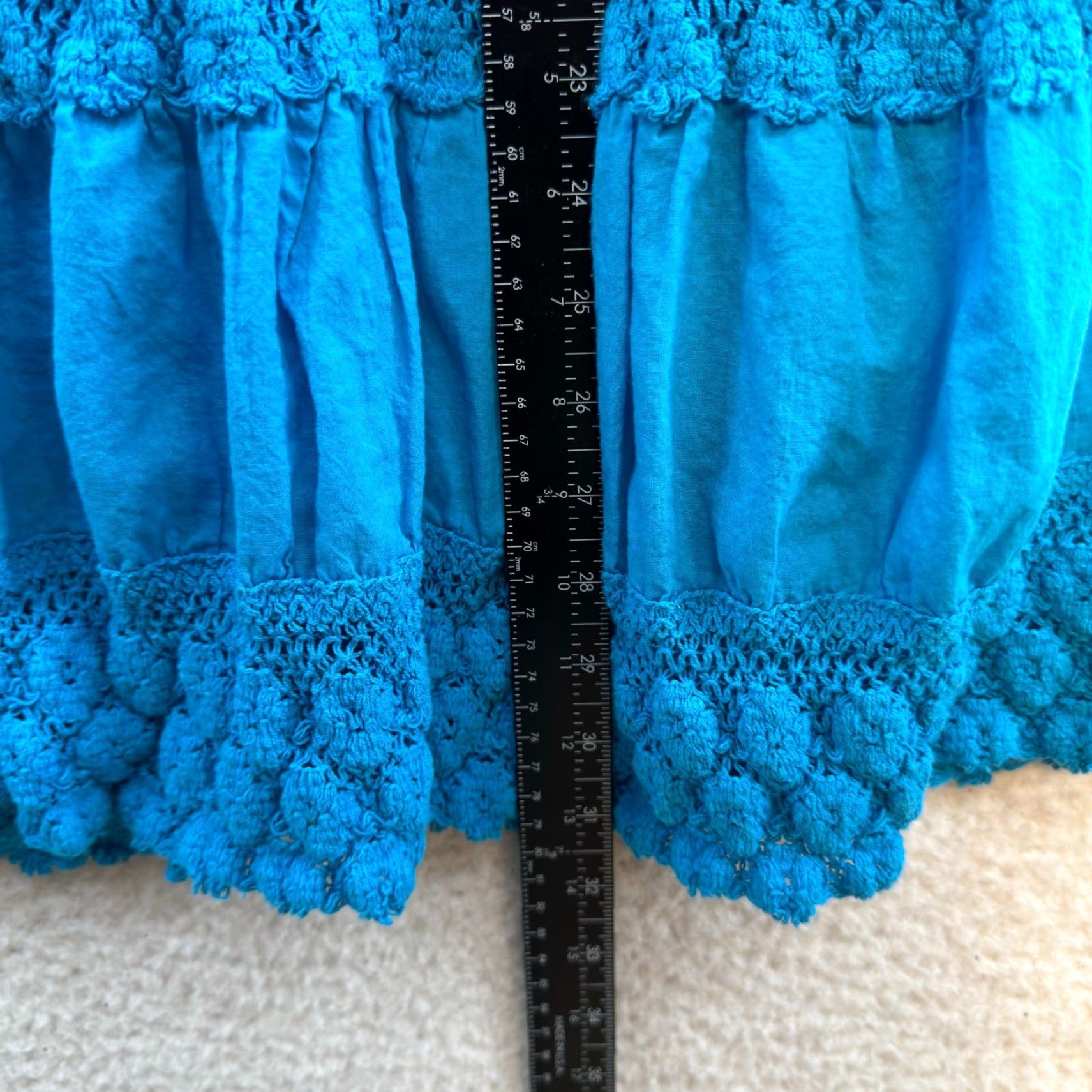 Vintage VINTAGE Midi Maxi Skirt XS S Ombre Prairie Cottagecore Hippie Boho Broomstick Bobbie Brooks Size 26" / US 2 / IT 38 - 5 Thumbnail