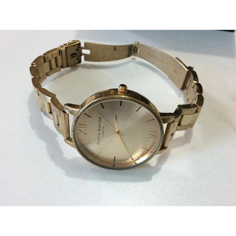 Designer Olivia gold dial stainless steel watch Size ONE SIZE - 1 Thumbnail