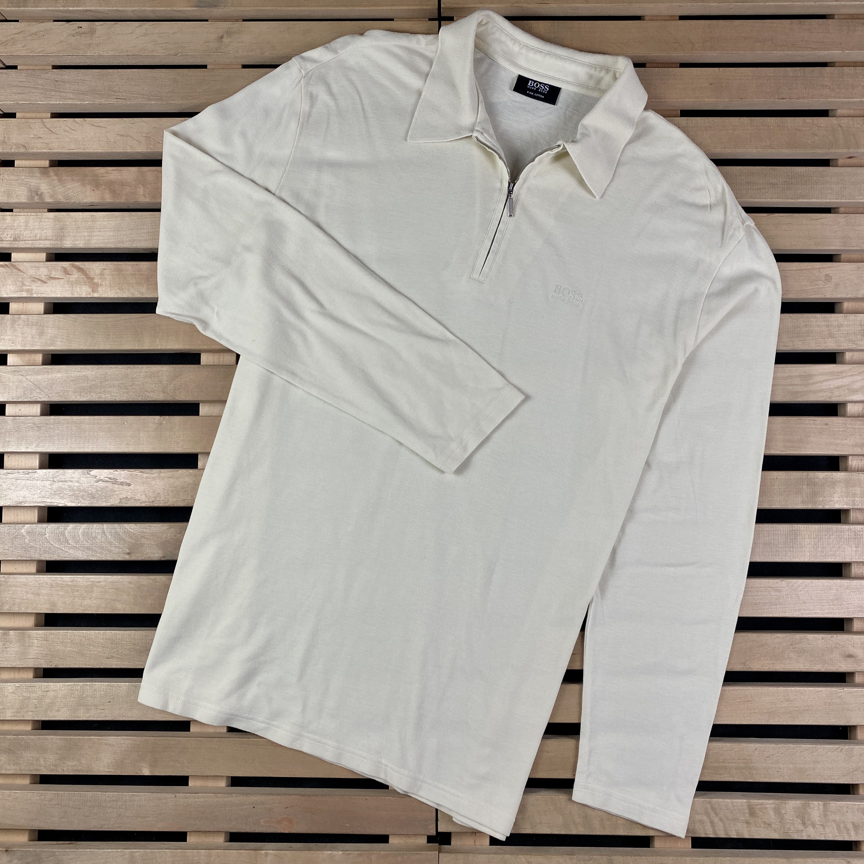 Hugo Boss Mens Vintage Sweatshirts Zip 1/4 Hugo Boss Size XL Cotton Size US XL / EU 56 / 4 - 1 Thumbnail