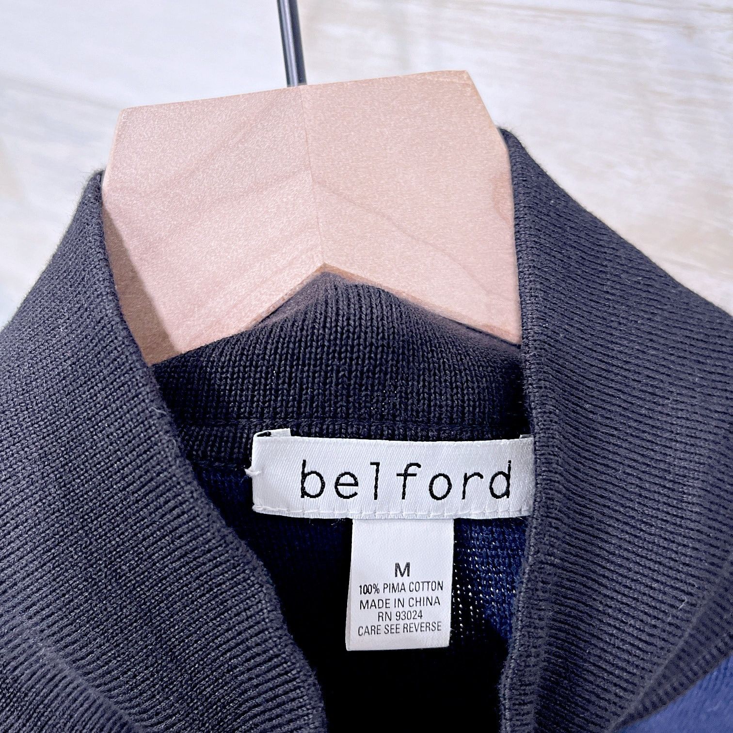 Other Belford Pima Cotton Snap Funnel Jacket Blue Womens Medium Size M / US 6-8 / IT 42-44 - 6 Thumbnail