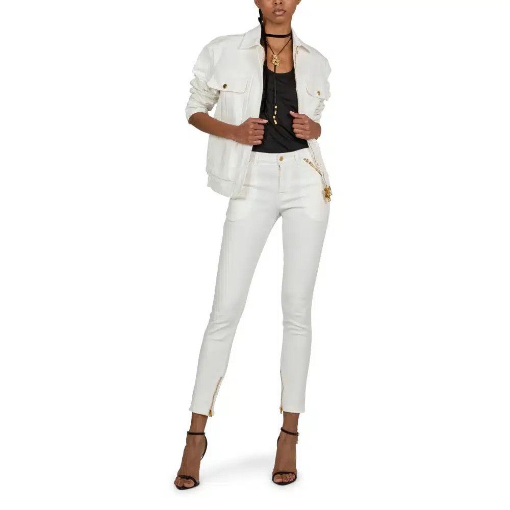 Tom Ford o1loc1c0525 PAD103 Skinny Denim Pant in White Size 25" / US 0 / IT 36 - 2 Thumbnail